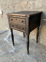 GOODWOOD Antique Federal Two Drawer Side Table