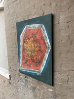 GOODWOOD Abstract, Mixed Media on Canvas, Santana