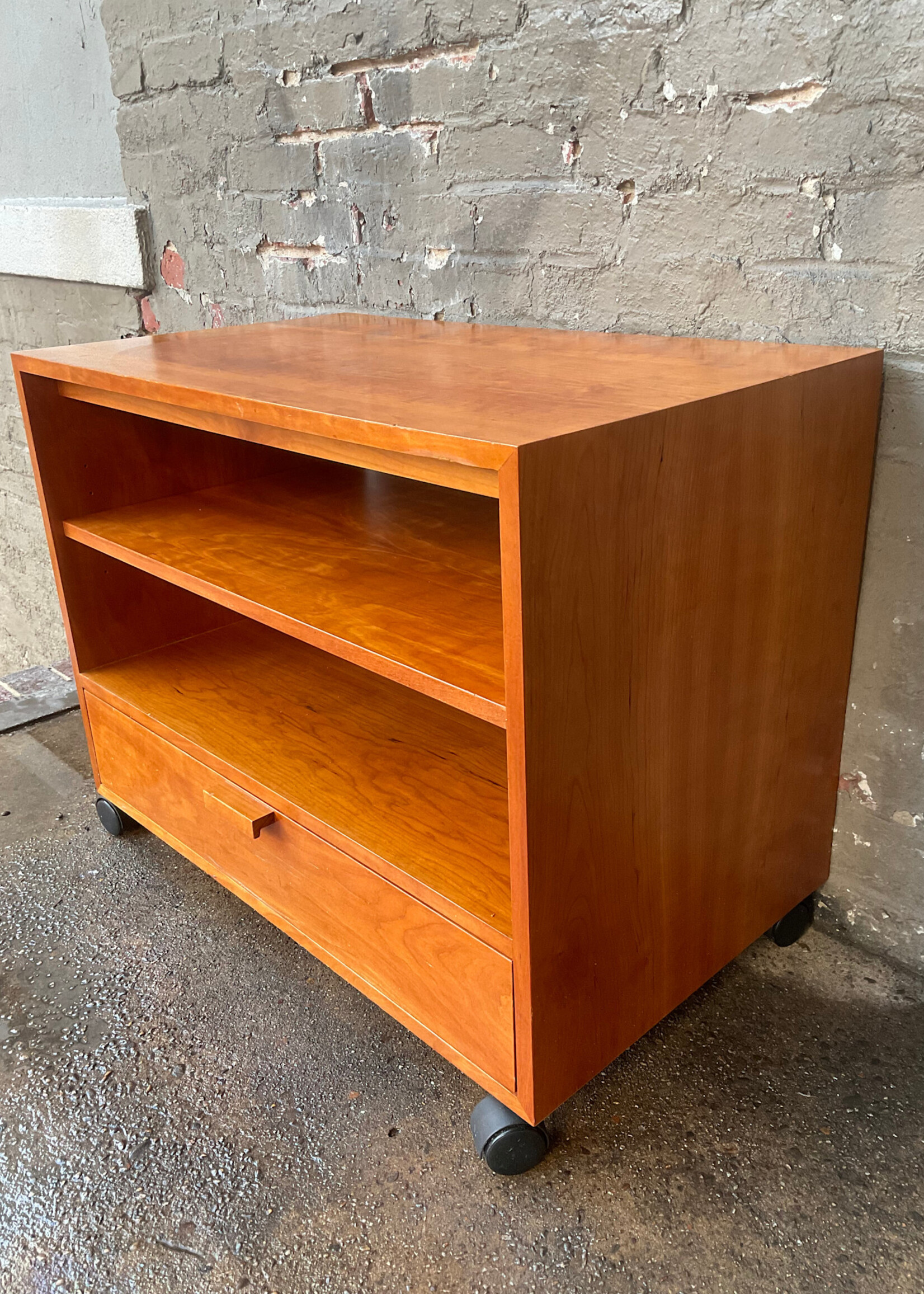 GOODWOOD Danish Modern Cherry Media Cart