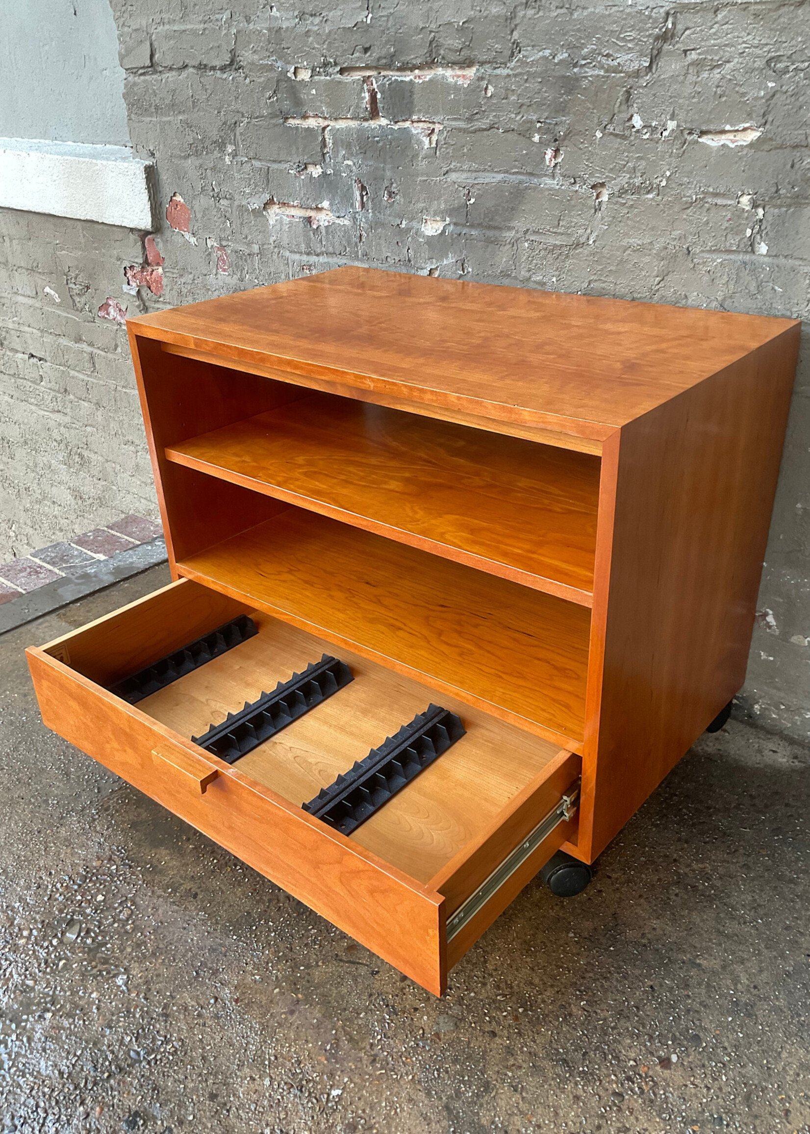 GOODWOOD Danish Modern Cherry Media Cart