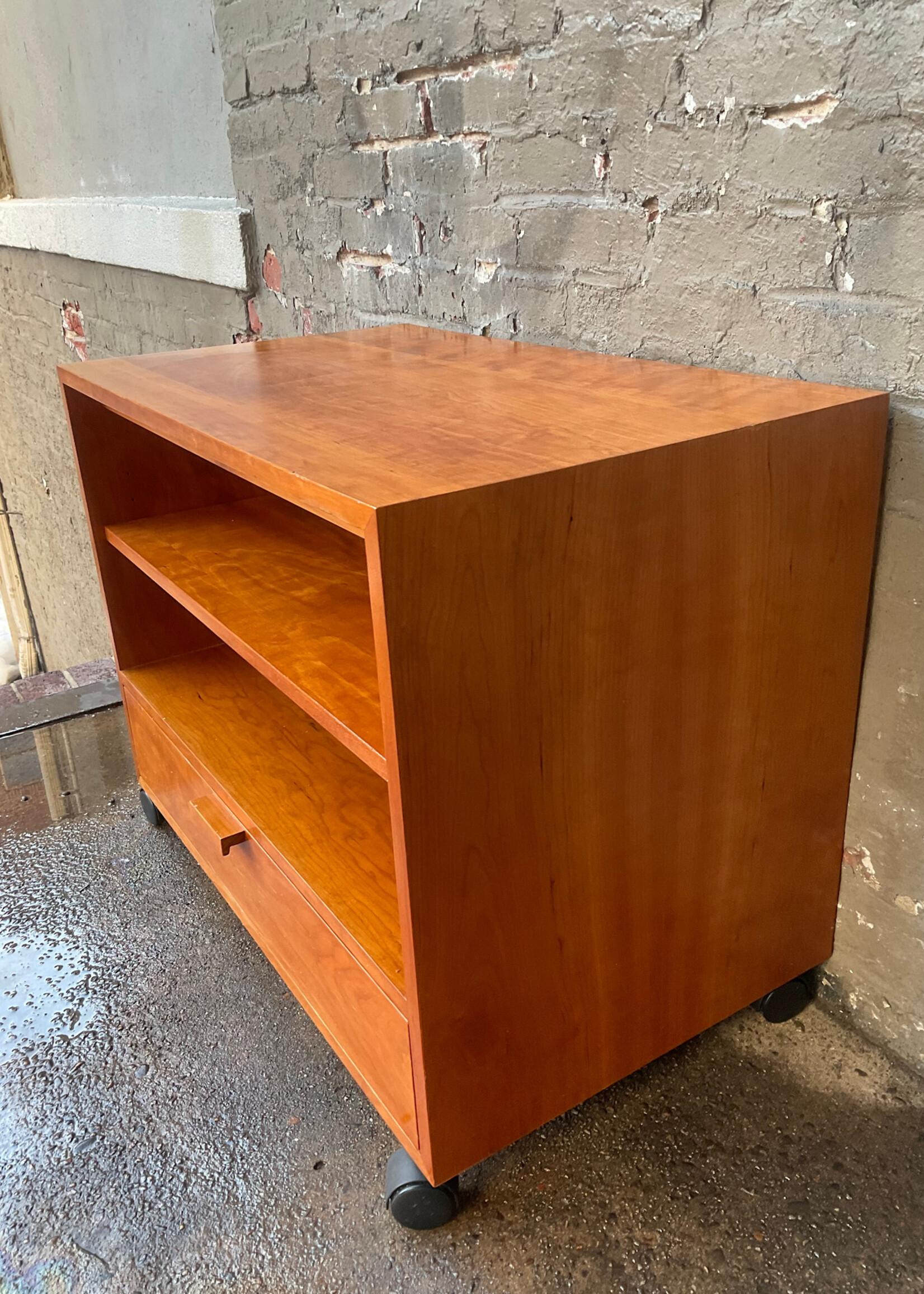 GOODWOOD Danish Modern Cherry Media Cart
