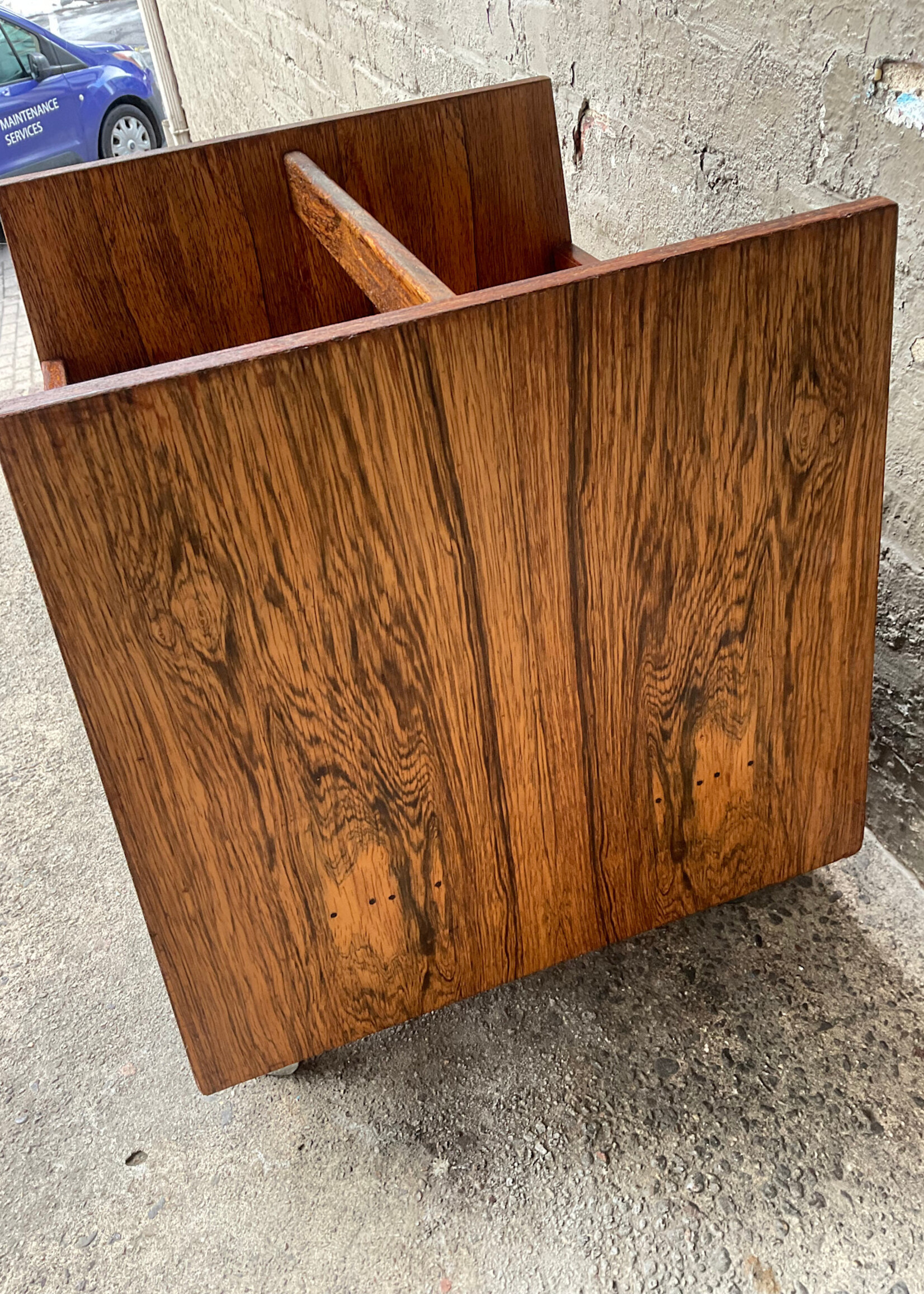 GOODWOOD Rolf Hesland Danish Modern Rosewood Magazine Stand