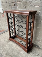 GOODWOOD Iron & Wood Wine Rack/Console