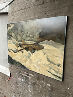 GOODWOOD Pacific Fury Oil on Board by Jane Fierman