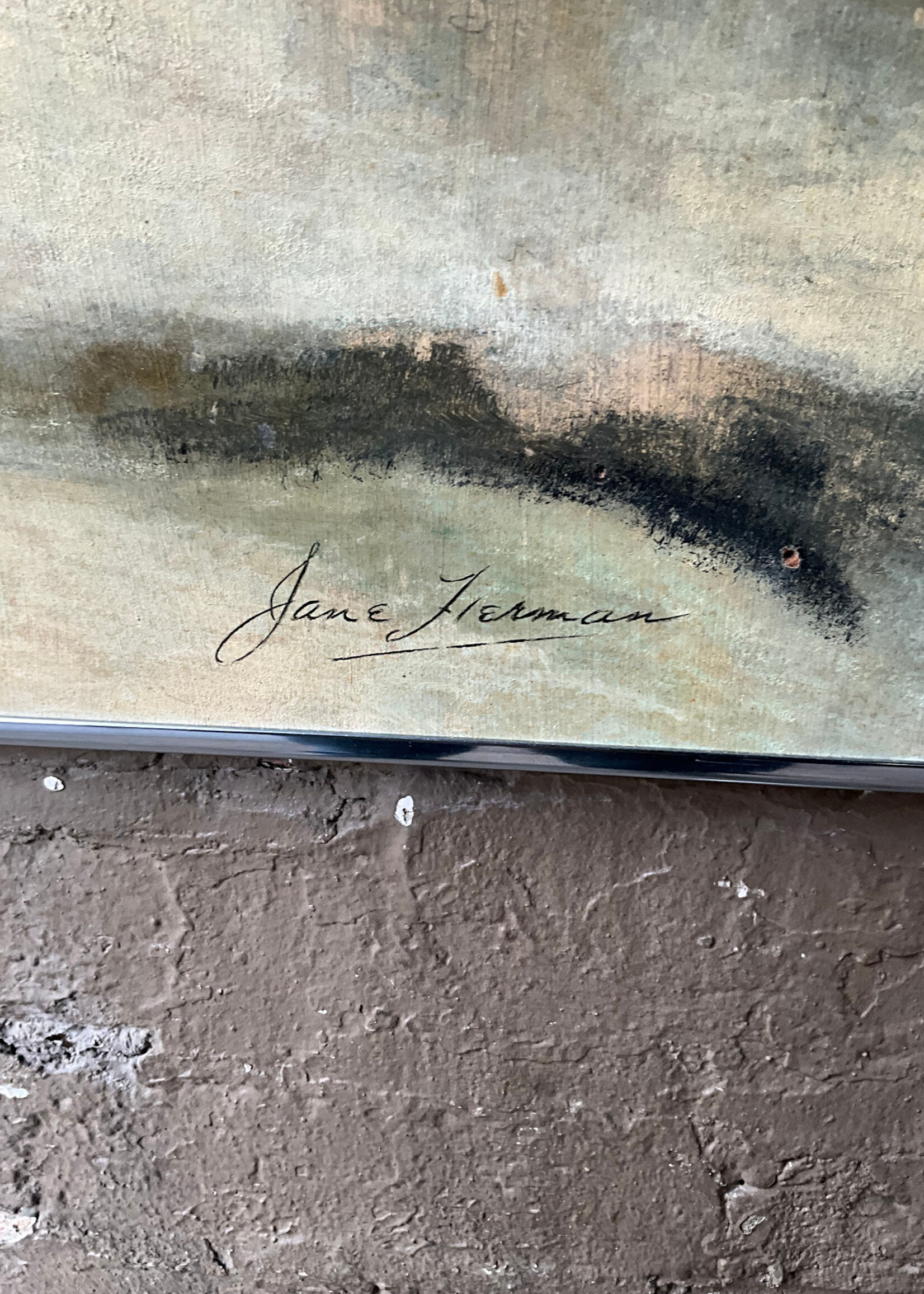 GOODWOOD Pacific Fury Oil on Board by Jane Fierman