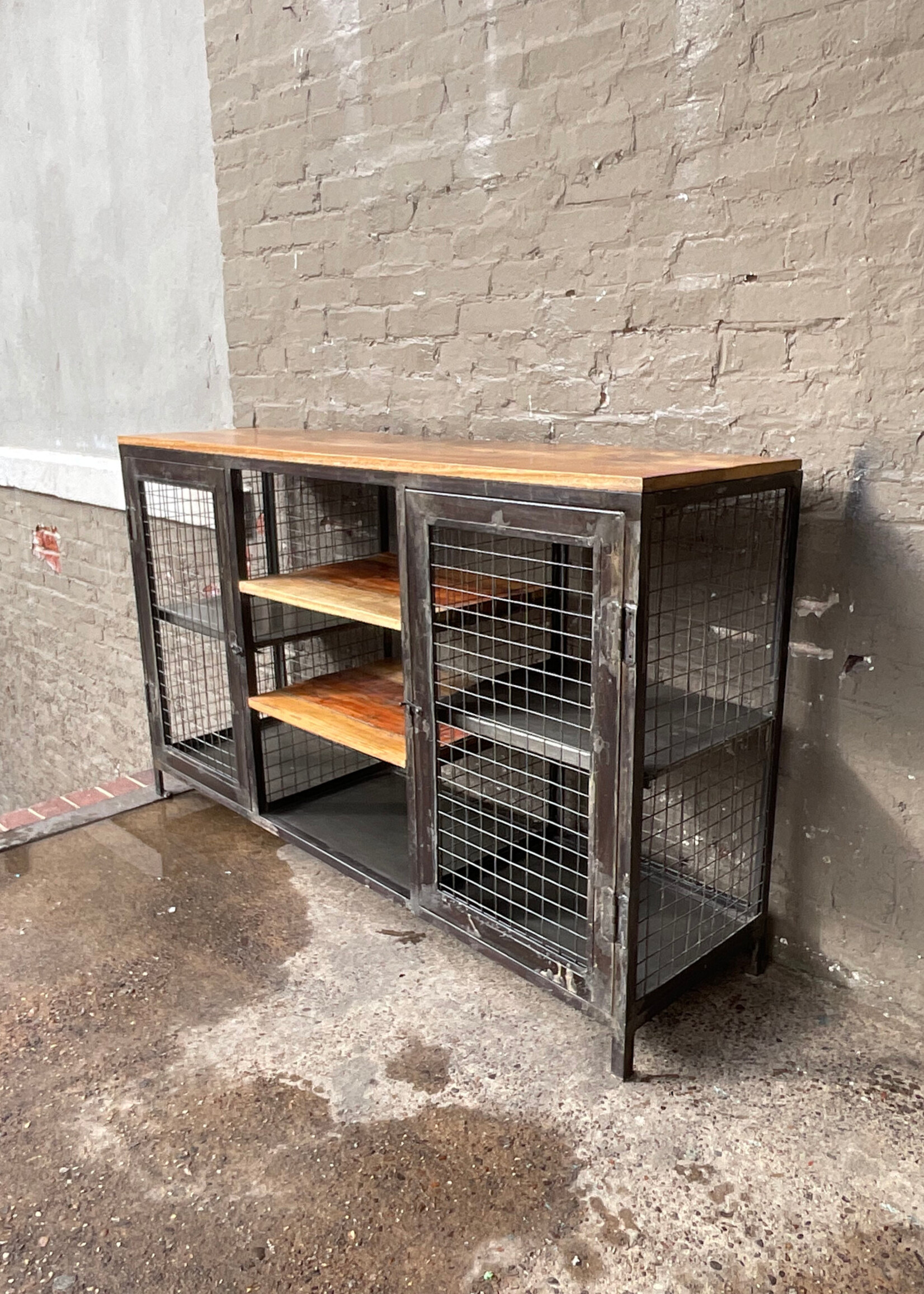 GOODWOOD Reclaimed Wood and Iron Media Console