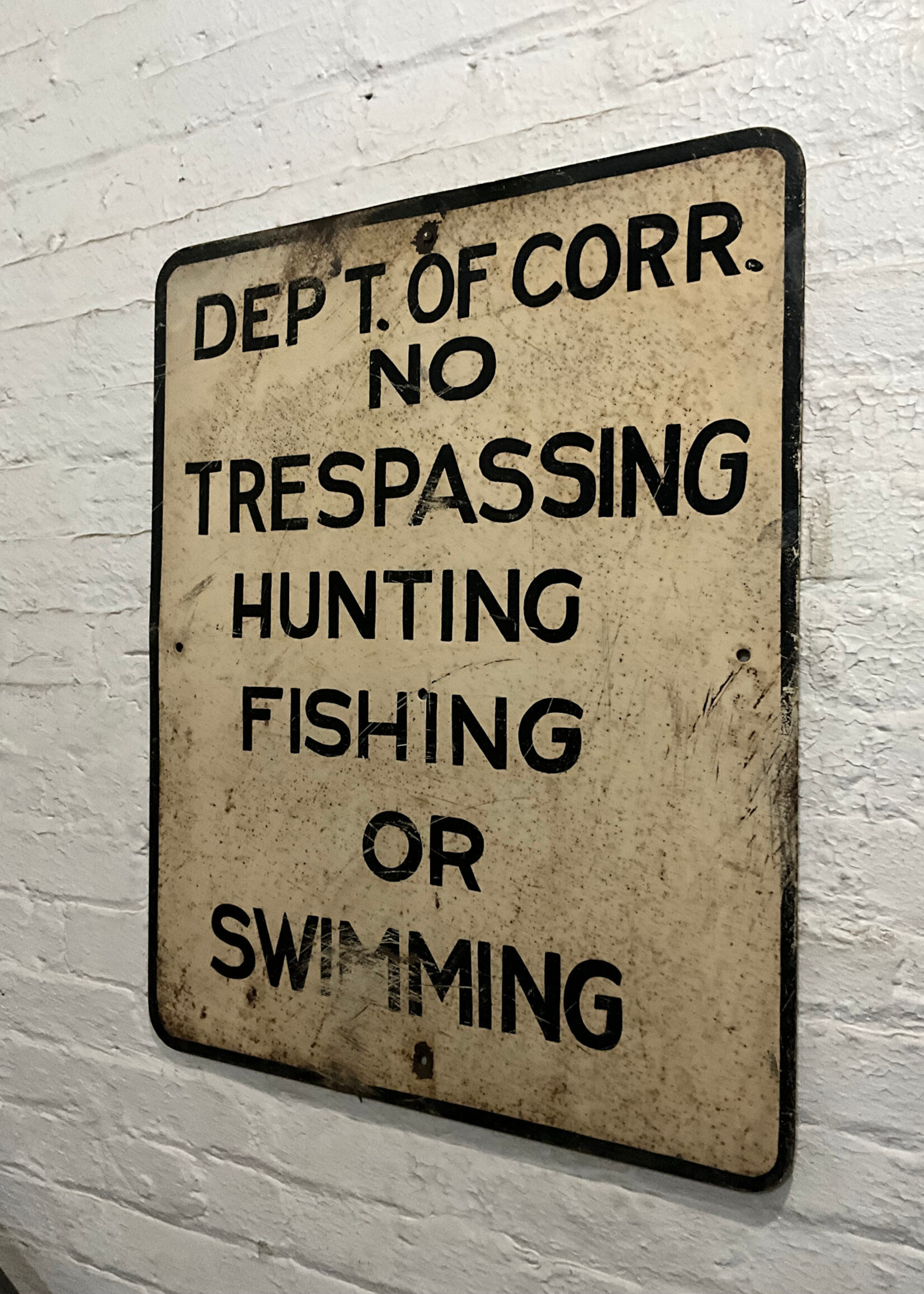 GOODWOOD Dept. of Corrections Sign