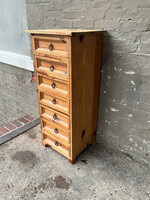 GOODWOOD Vintage Scrubbed Pine Tall Chest of Drawers