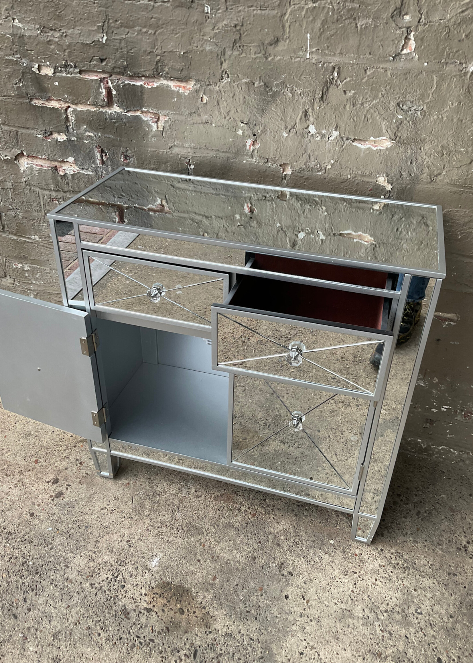 GOODWOOD Hollywood Regency Style Cabinet (some scratches)