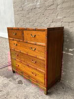 GOODWOOD Faux Bamboo Teak Chest of Drawers