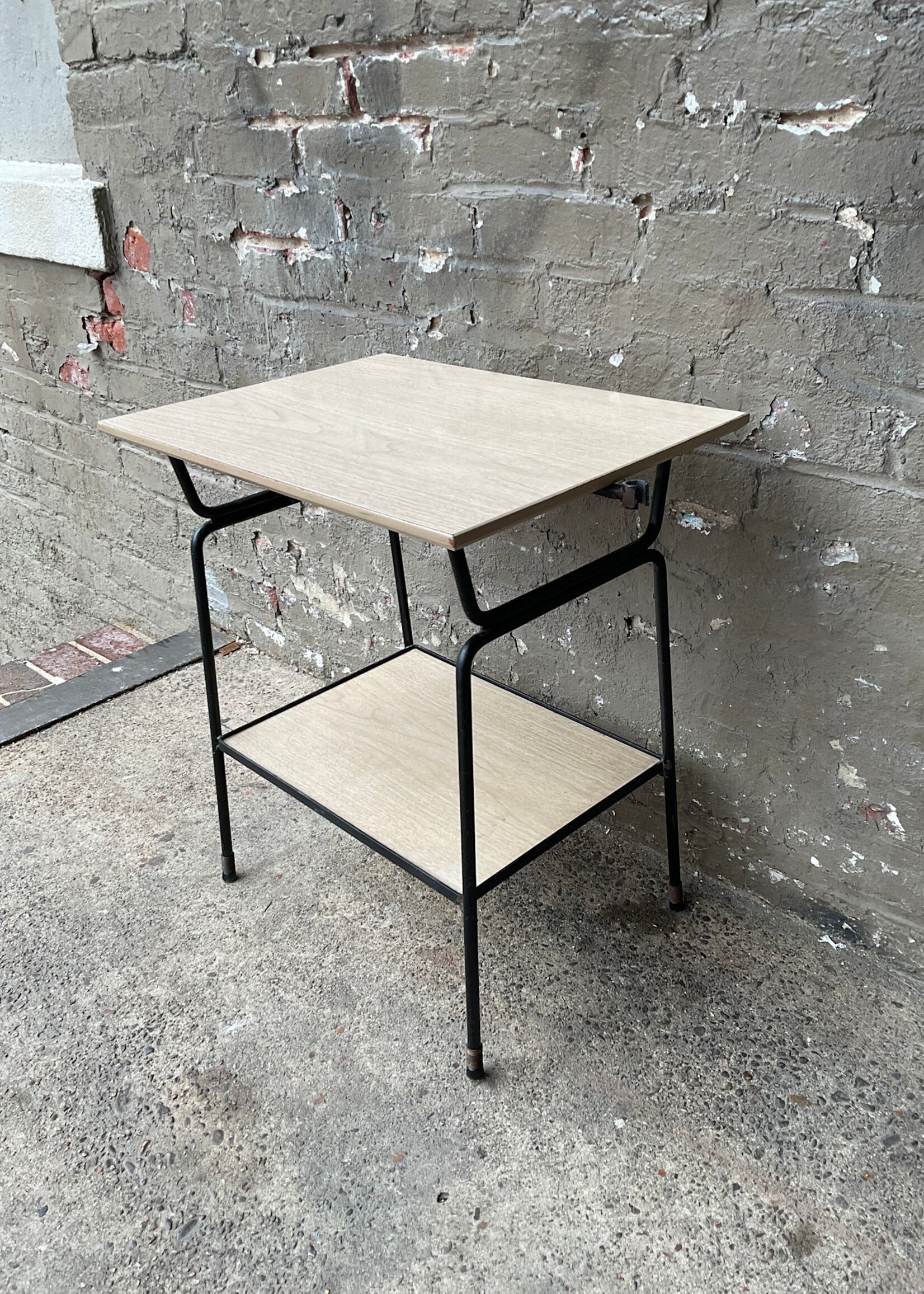 GOODWOOD MCM Laminate & Iron Side Table