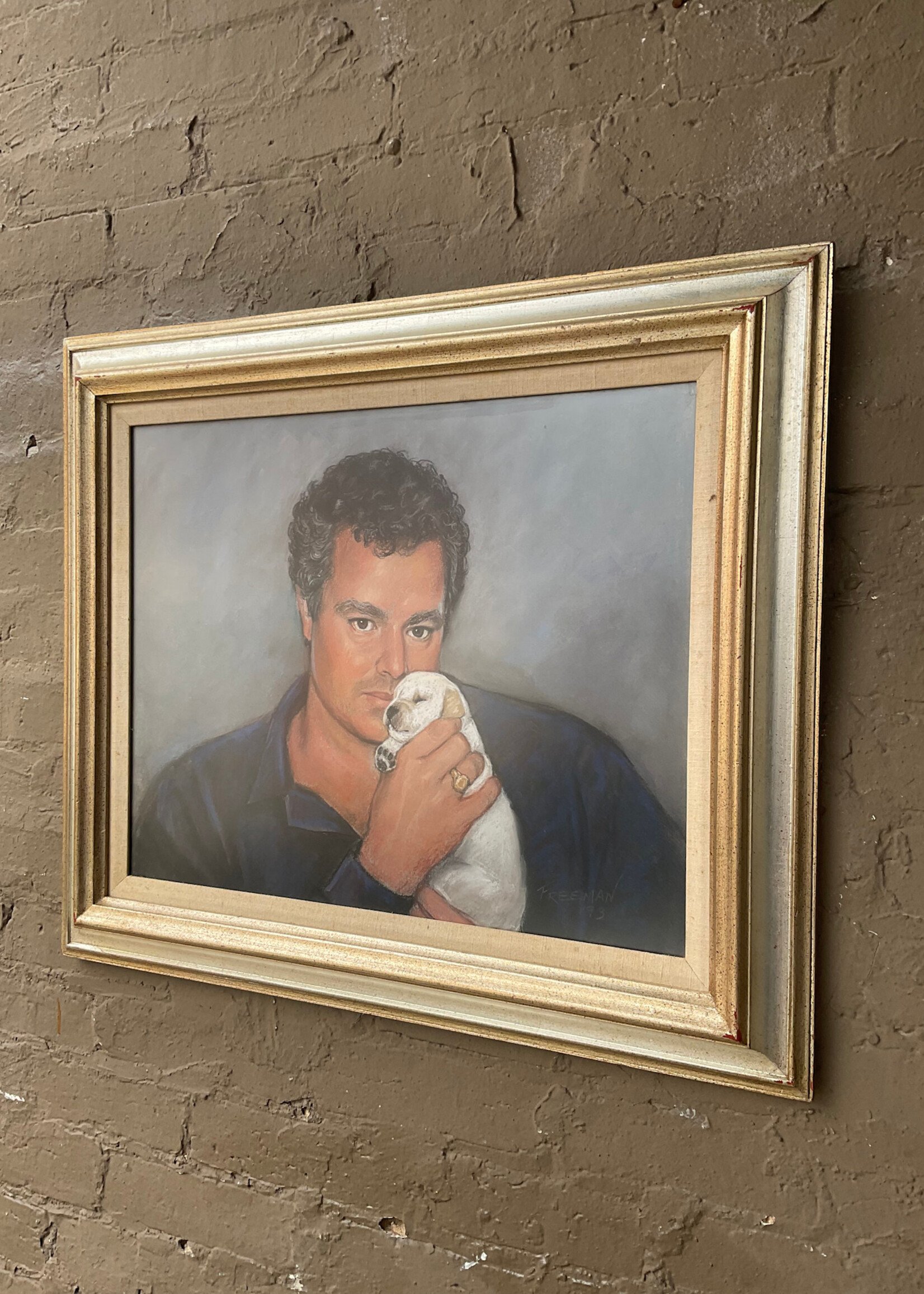 GOODWOOD Portrait of a Man with Puppy