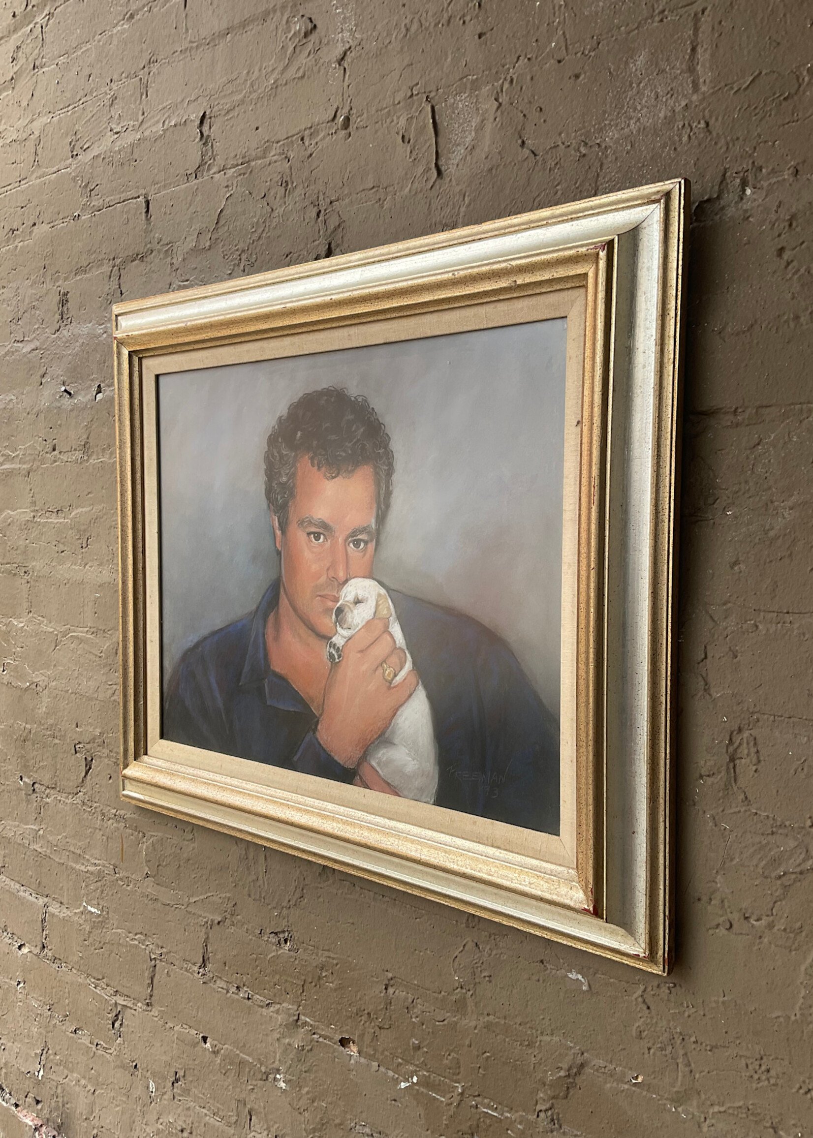 GOODWOOD Portrait of a Man with Puppy