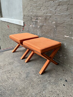 GOODWOOD Pair of Hollywood Regency Stools