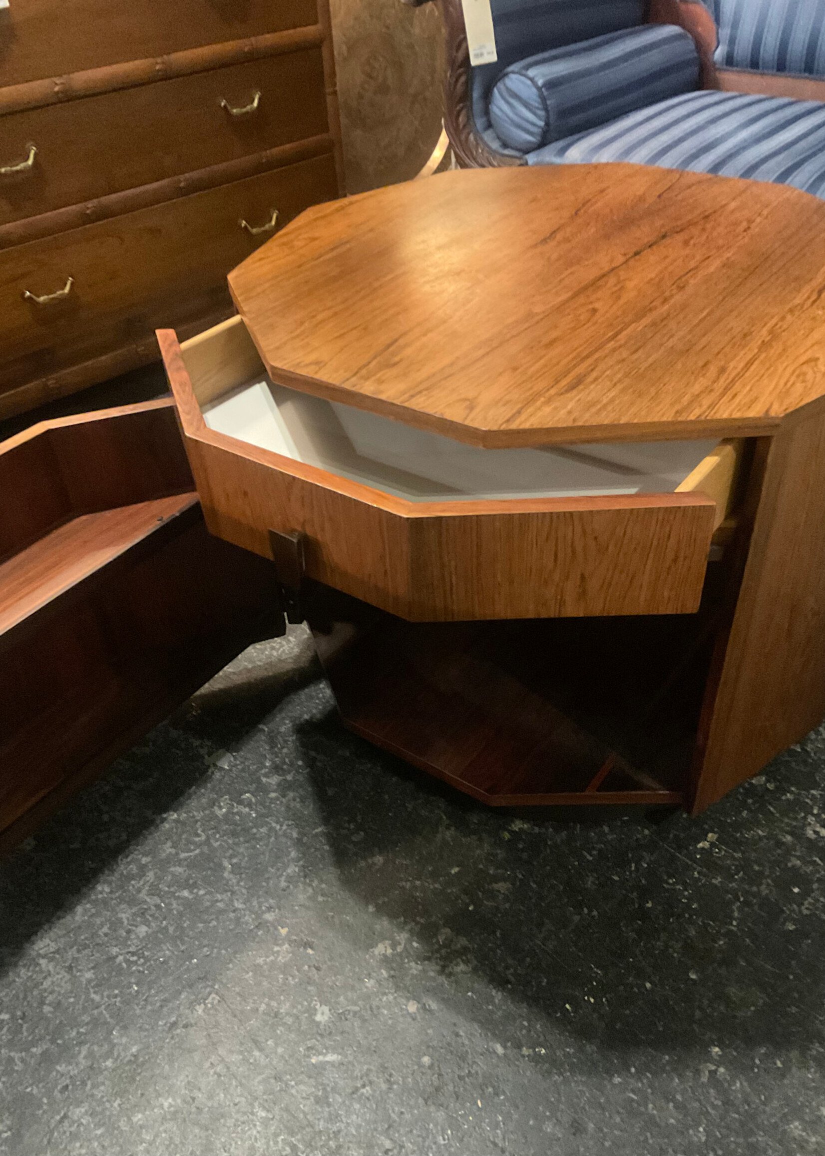 GOODWOOD Harvey Probber Rosewood Coffee Table with Storage