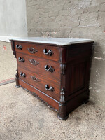 GOODWOOD Victorian Marble Top Rosewood Chest