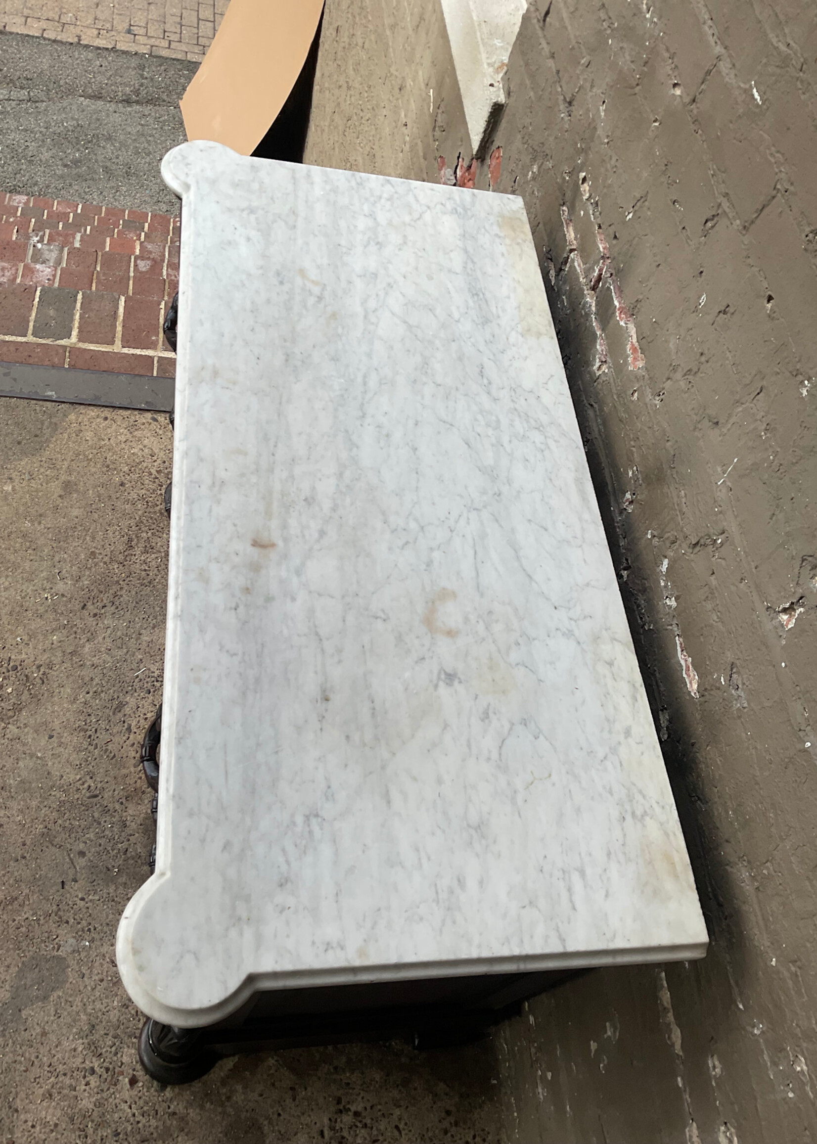 GOODWOOD Victorian Marble Top Rosewood Chest