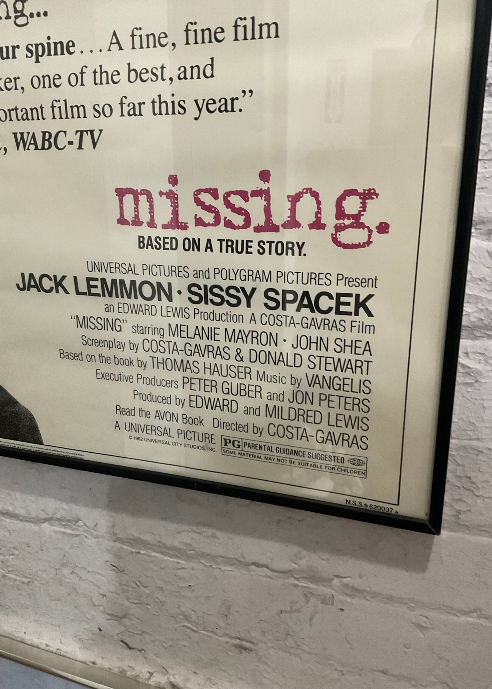 GOODWOOD "Missing" Film Poster