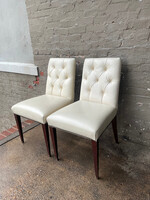 GOODWOOD Pair of Baker Leather Side Chairs