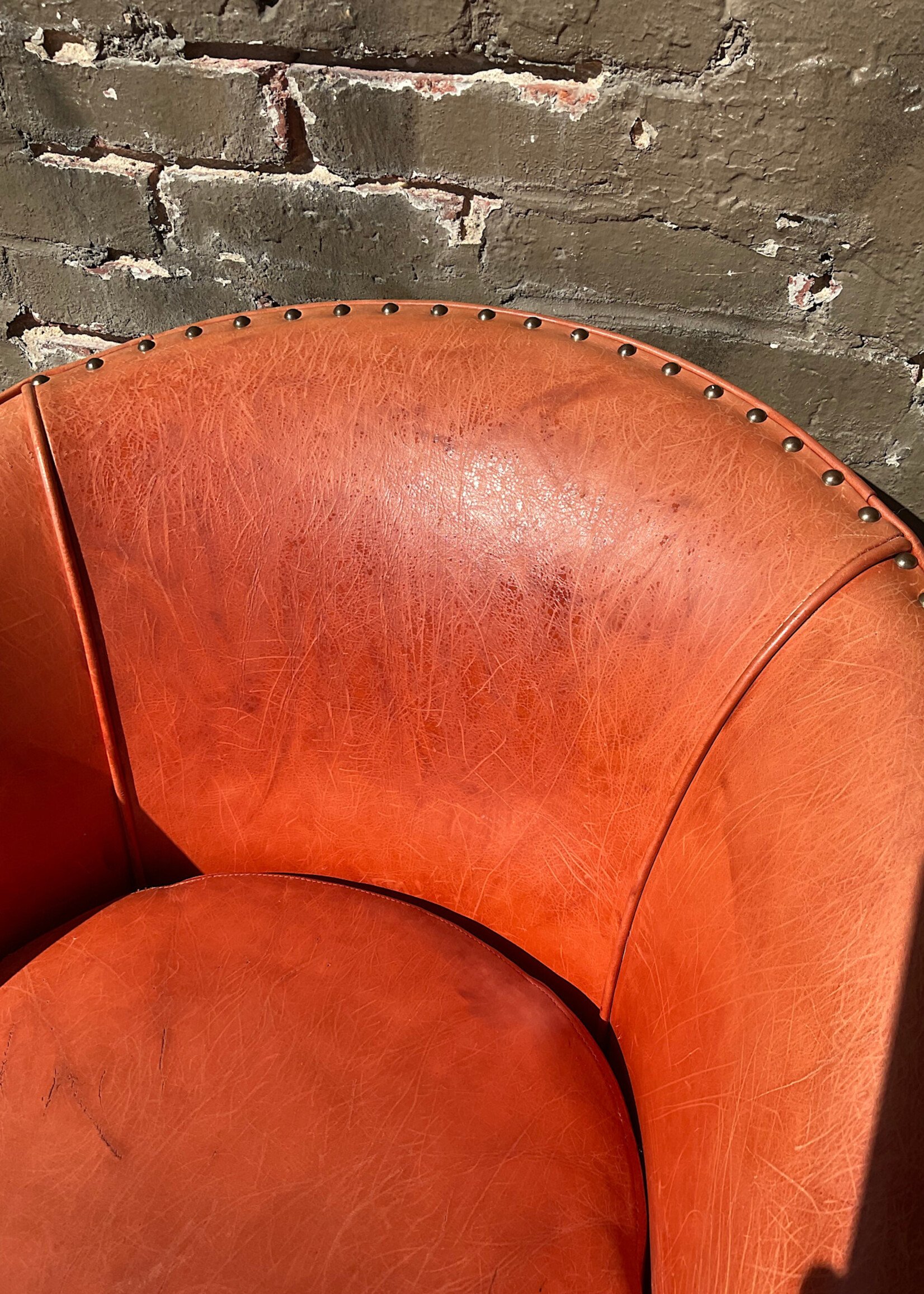 GOODWOOD Leather Tub Chair, Arhaus Furniture