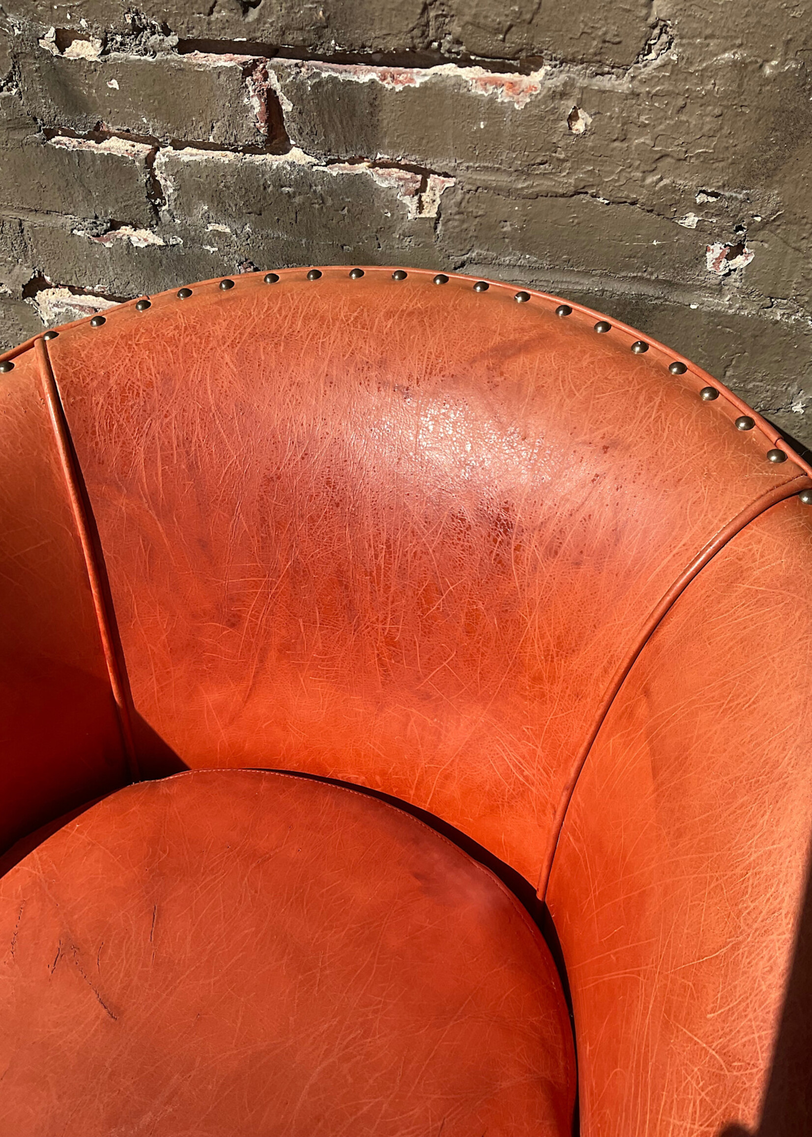 GOODWOOD Leather Tub Chair, Arhaus Furniture