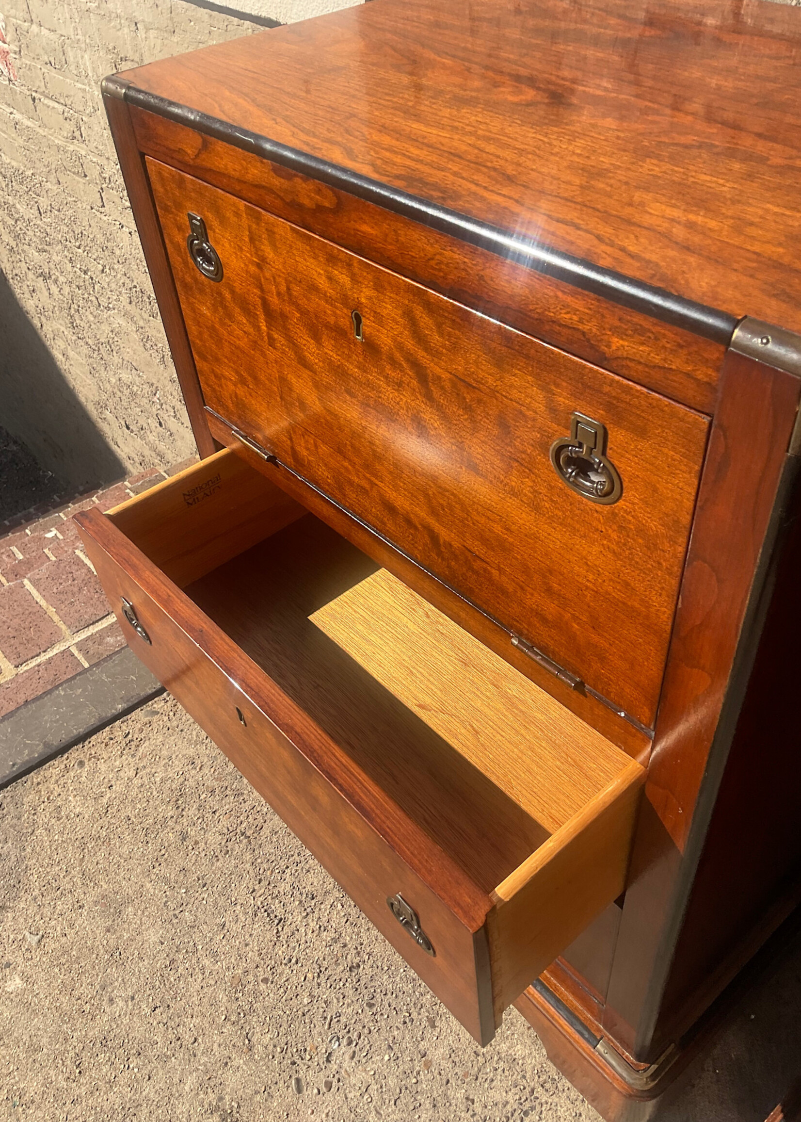 GOODWOOD Pair of Campaign Style Nightstands