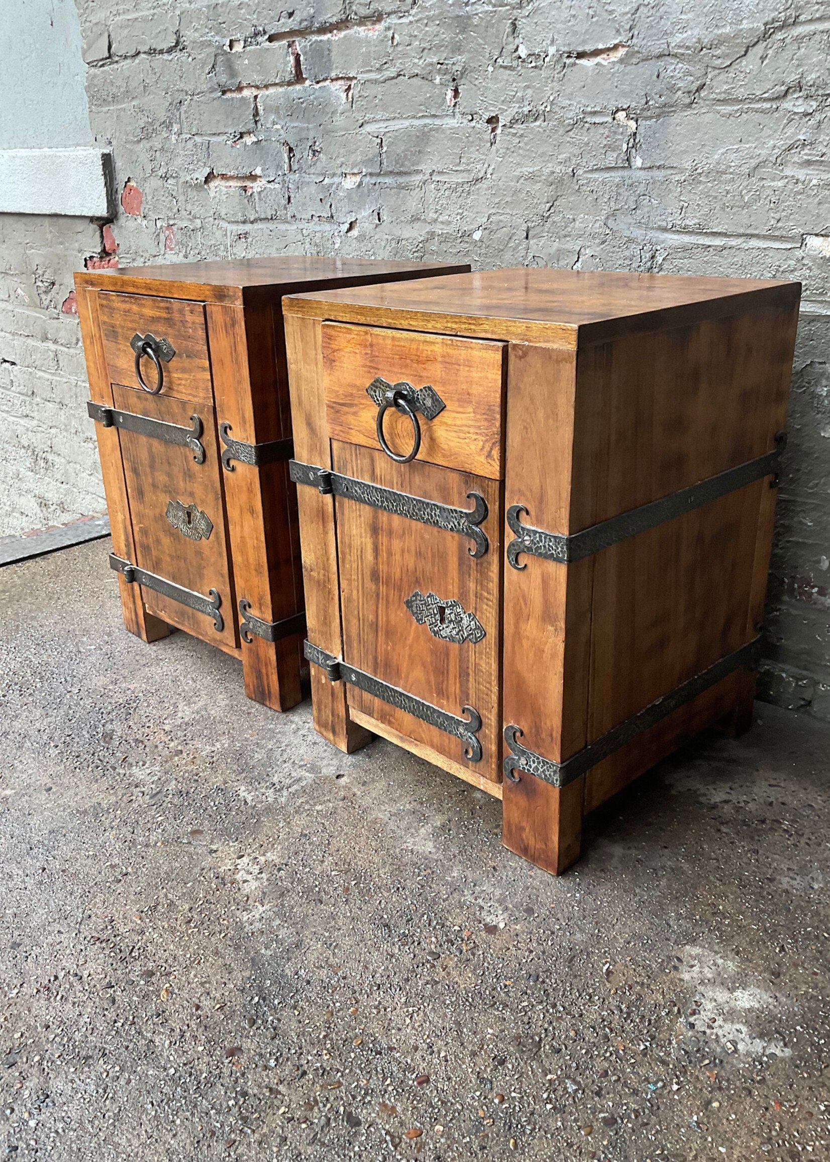 GOODWOOD Pair of Tansu Nightstands