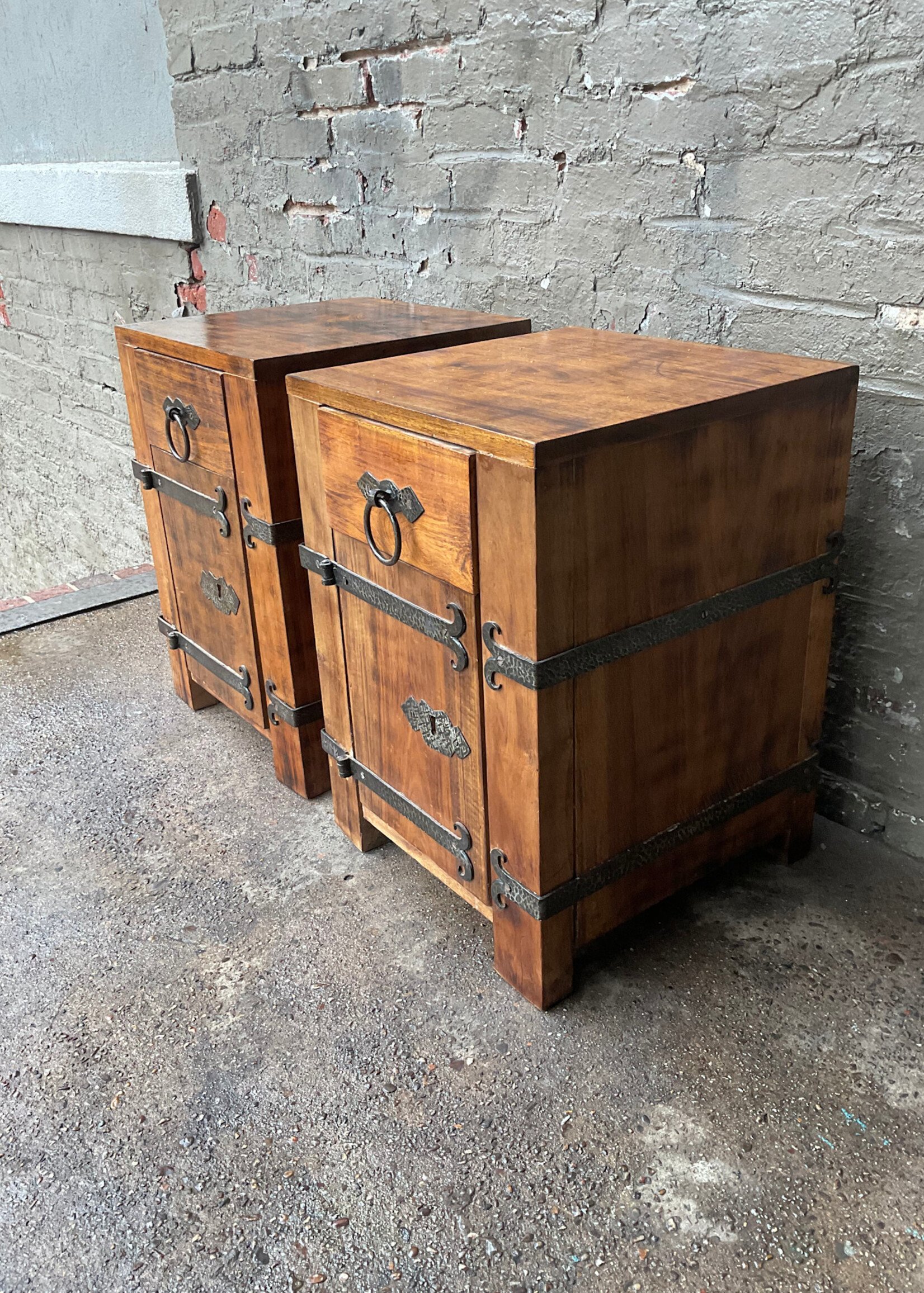 GOODWOOD Pair of Tansu Nightstands