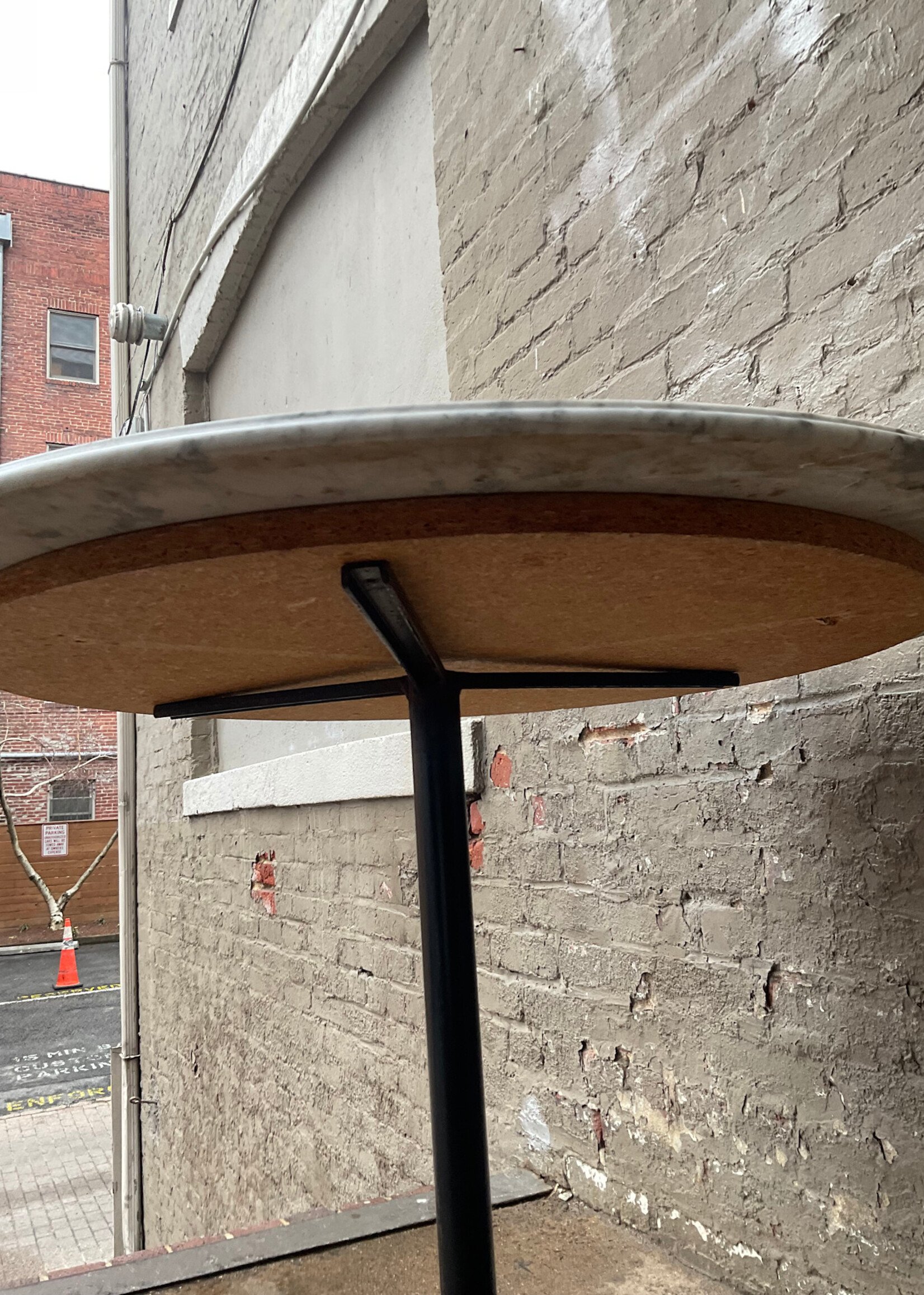 GOODWOOD MCM Marble Top Table, Cracked