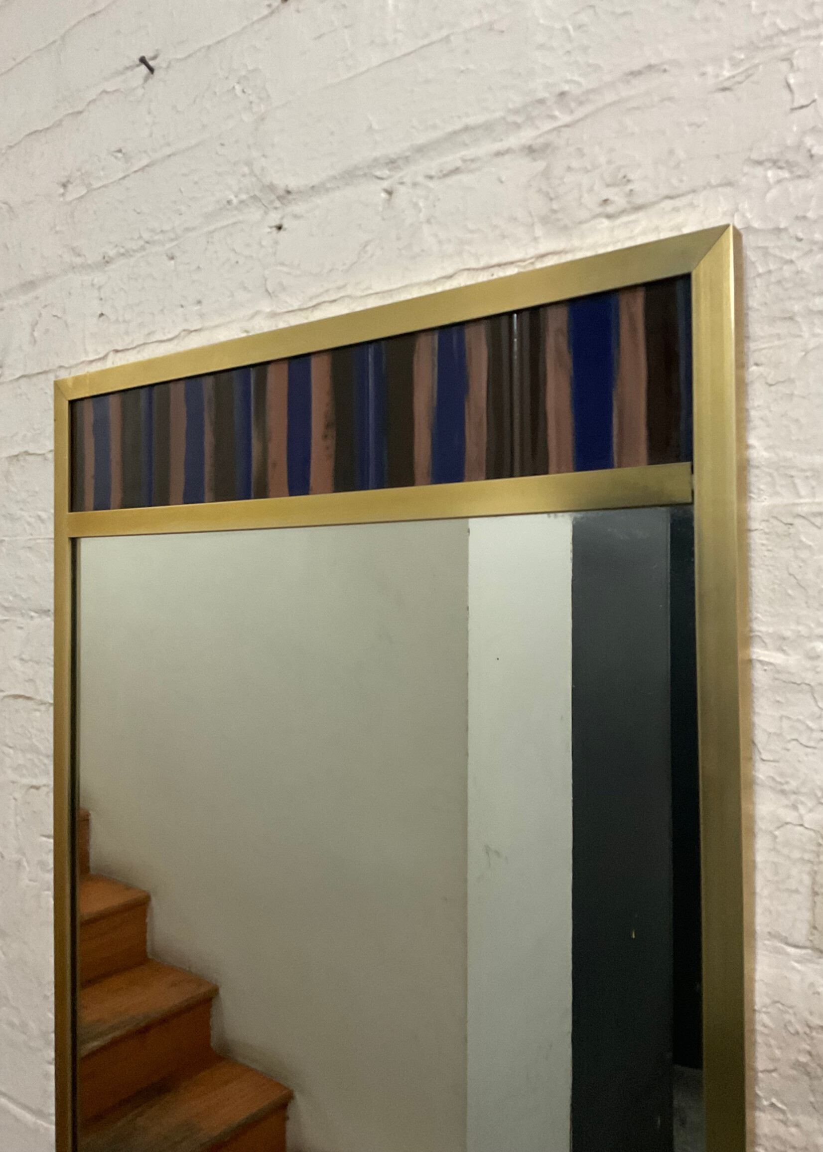 GOODWOOD Brass Tone Tile Mirror