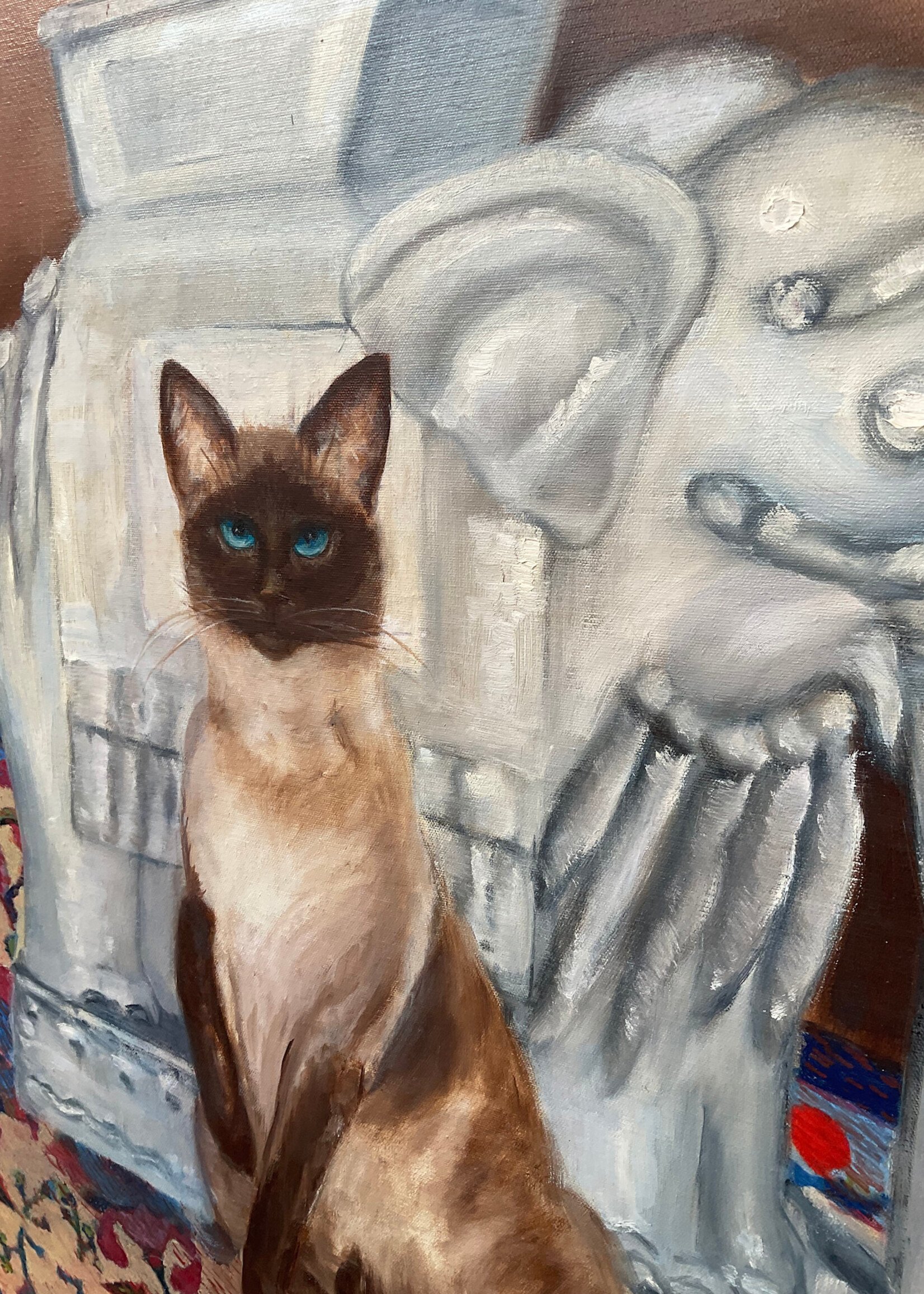 GOODWOOD Siamese Cat, Acrylic on Canvas