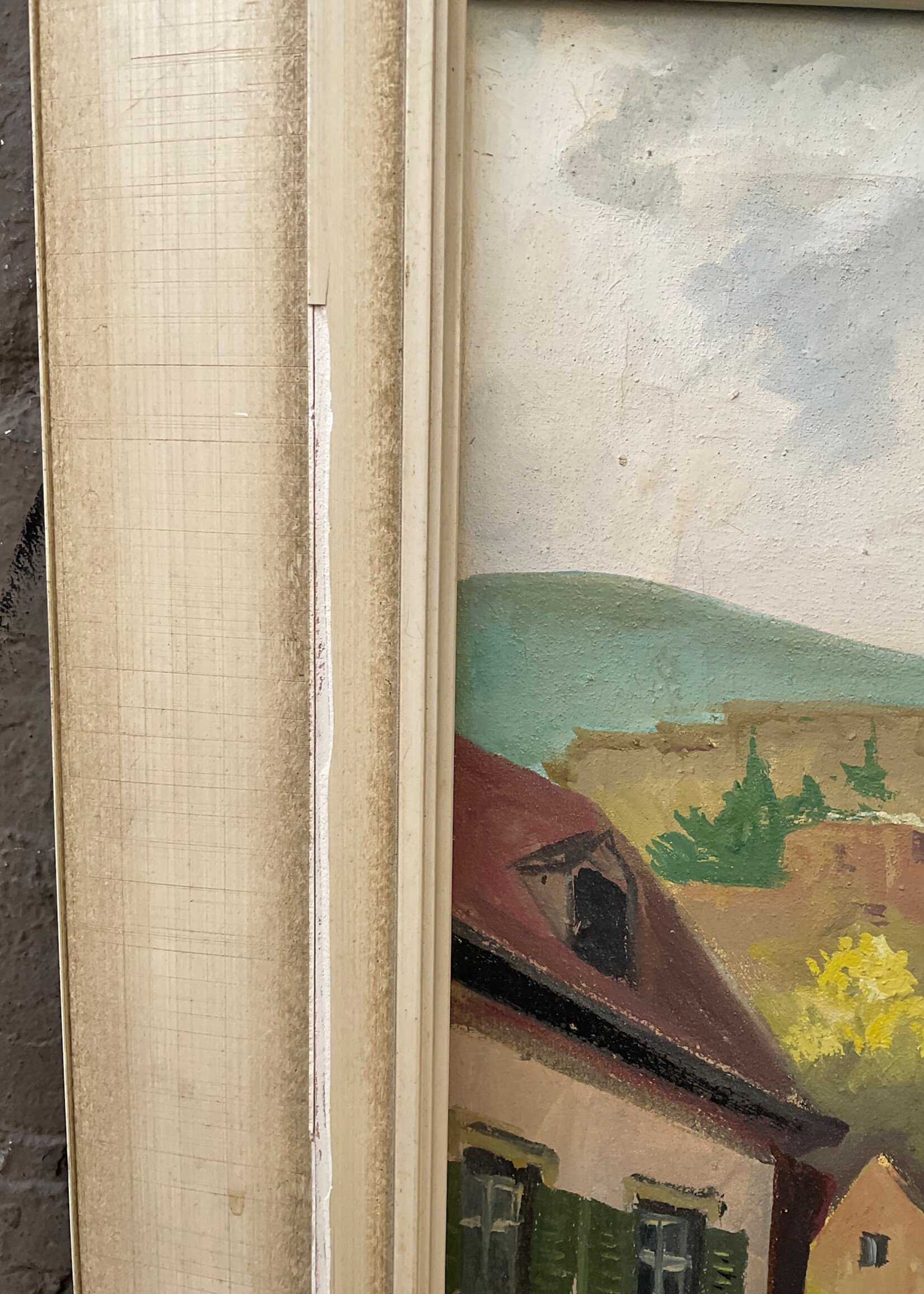 GOODWOOD German Village, Oil on Canvas, Bauer, 1960