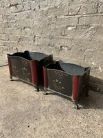 GOODWOOD Large Tole Painted Bin