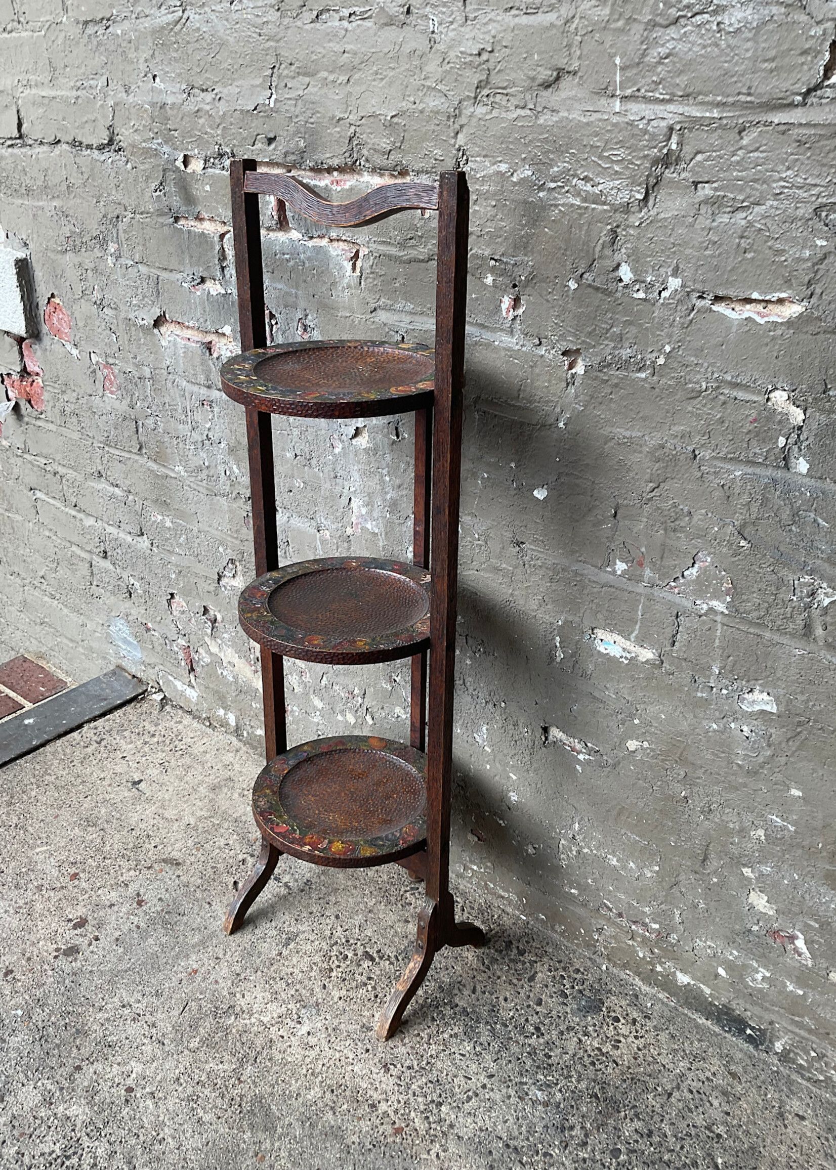 GOODWOOD Antique Hand Painted Muffin Stand