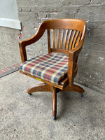 GOODWOOD Banker's Chair with Plaid Cushion