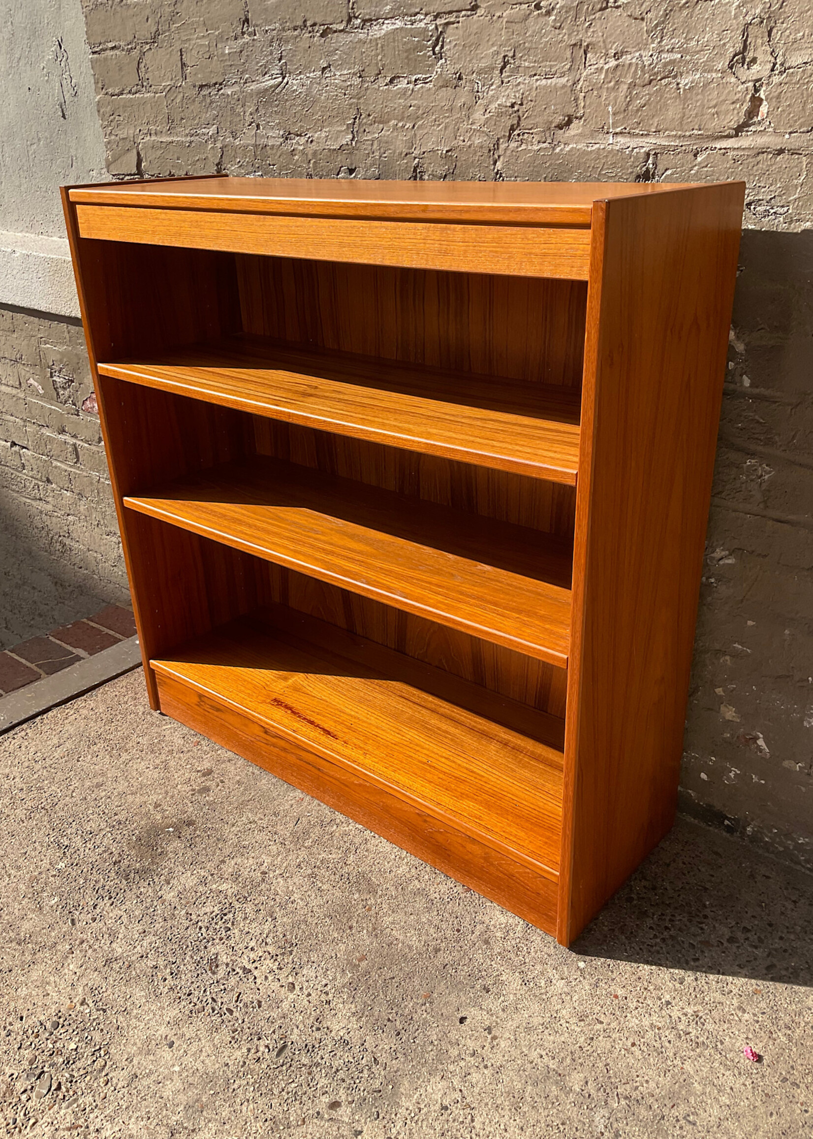 GOODWOOD Danish Modern Low Teak Bookcase