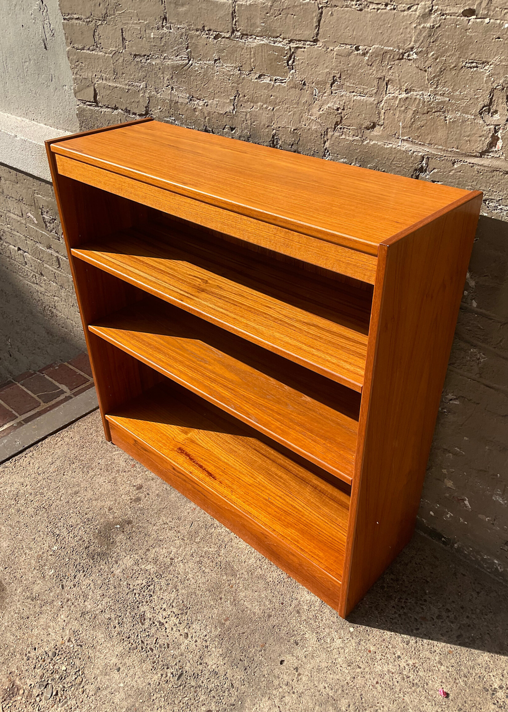 GOODWOOD Danish Modern Low Teak Bookcase