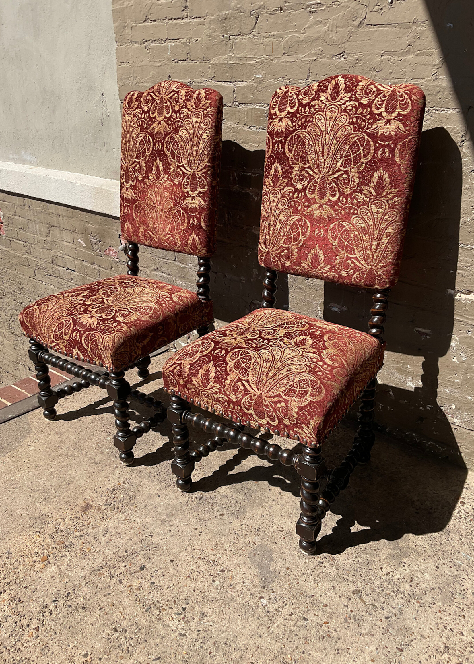 GOODWOOD Pair of Jacobean Style Chairs