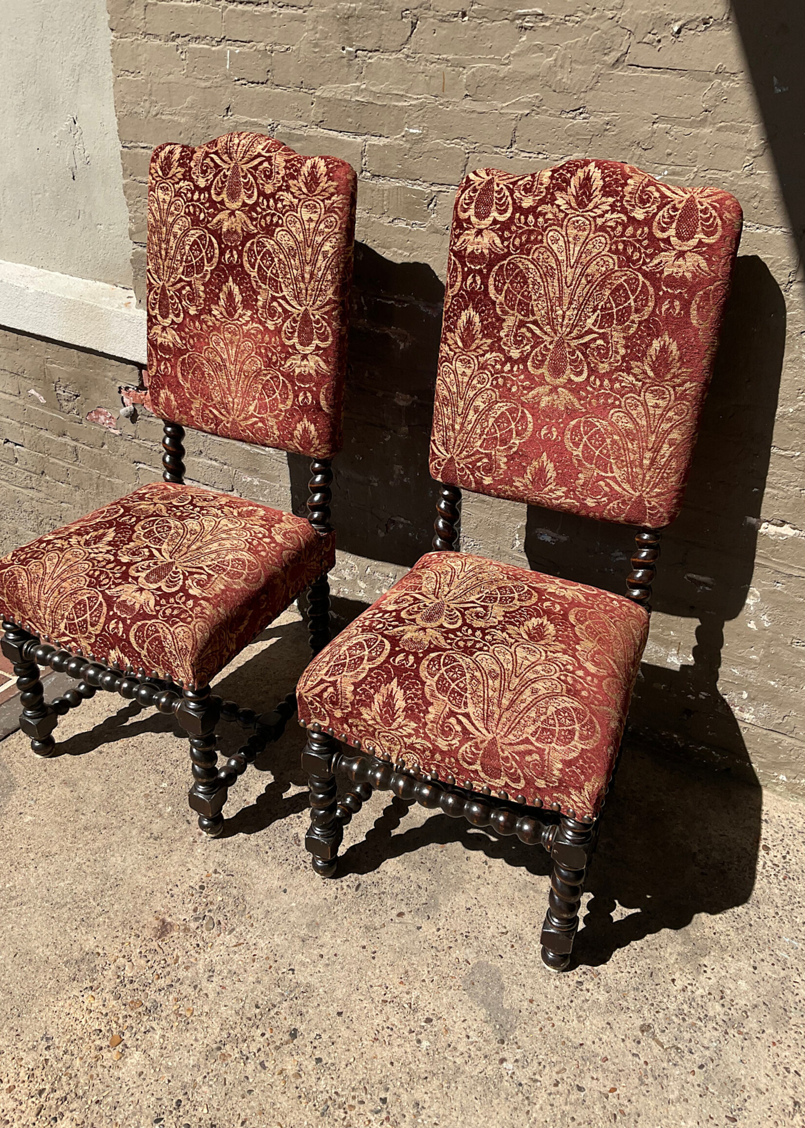 GOODWOOD Pair of Jacobean Style Chairs