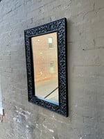 GOODWOOD Carved Wood Mirror, Glass Cloudy