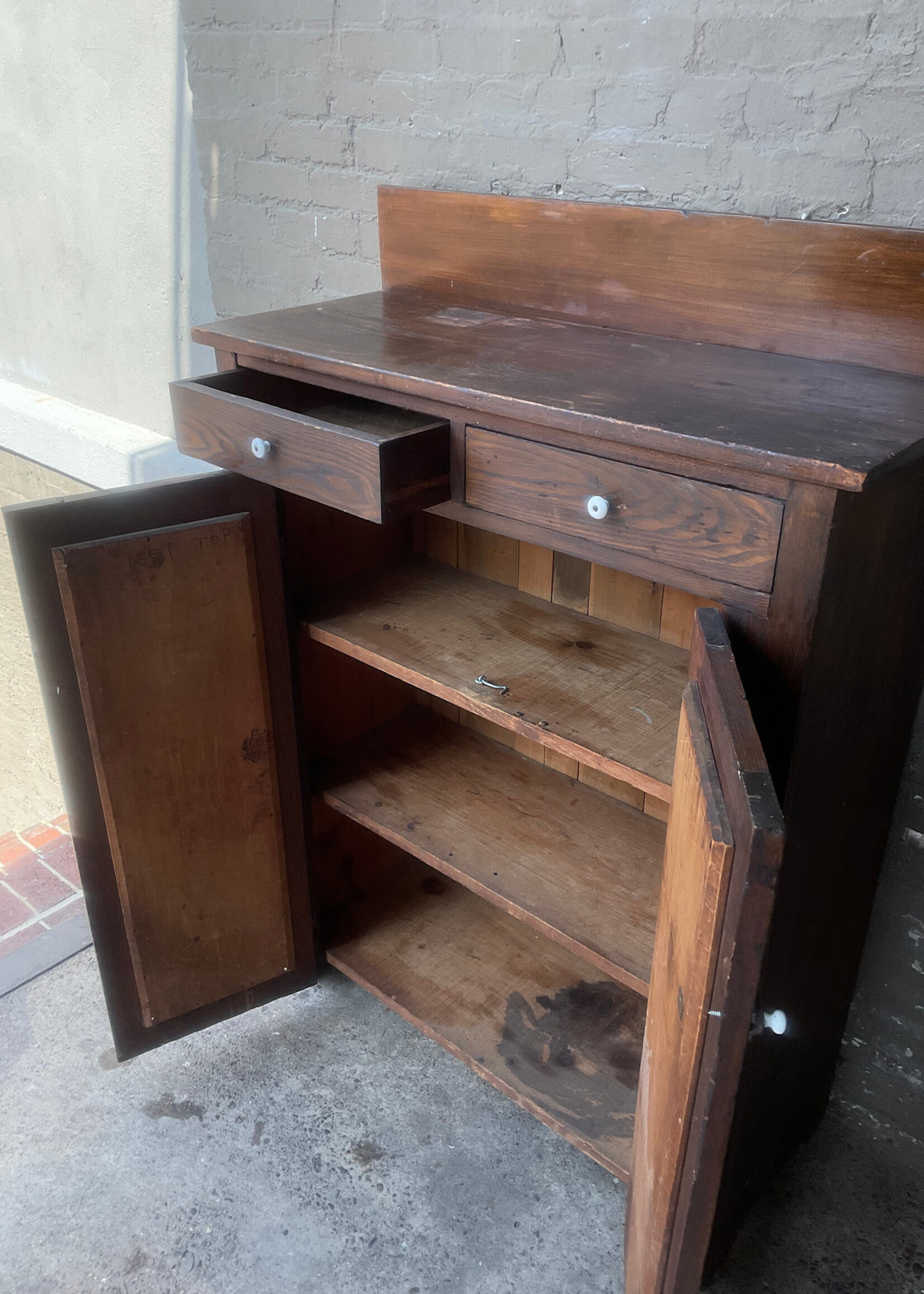 GOODWOOD Antique Chestnut & Pine Cupboard
