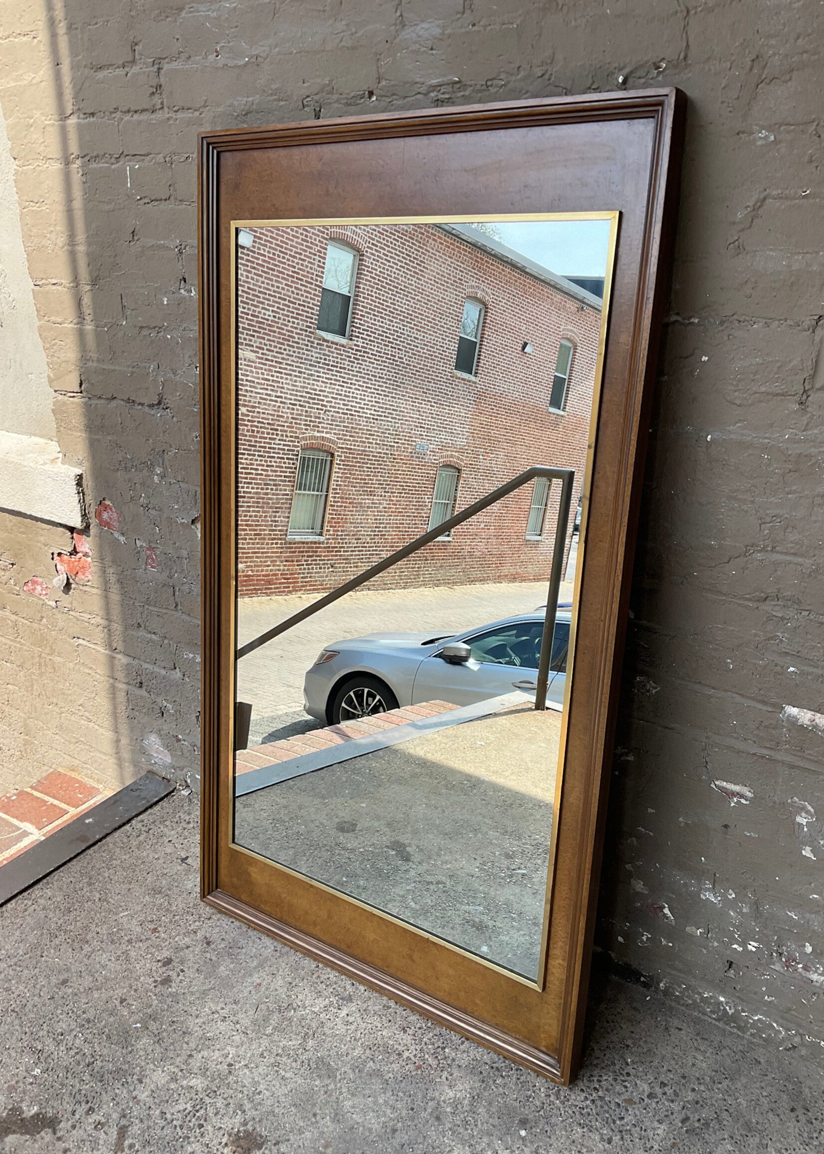GOODWOOD Burl Brass Trim Mirror