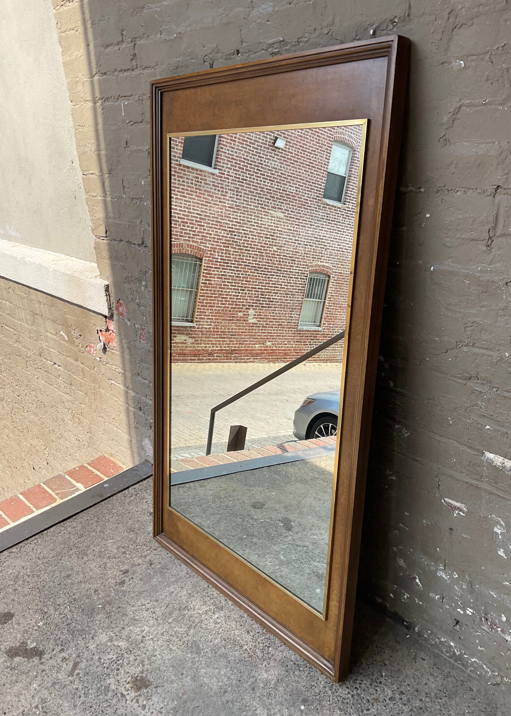 GOODWOOD Burl Brass Trim Mirror