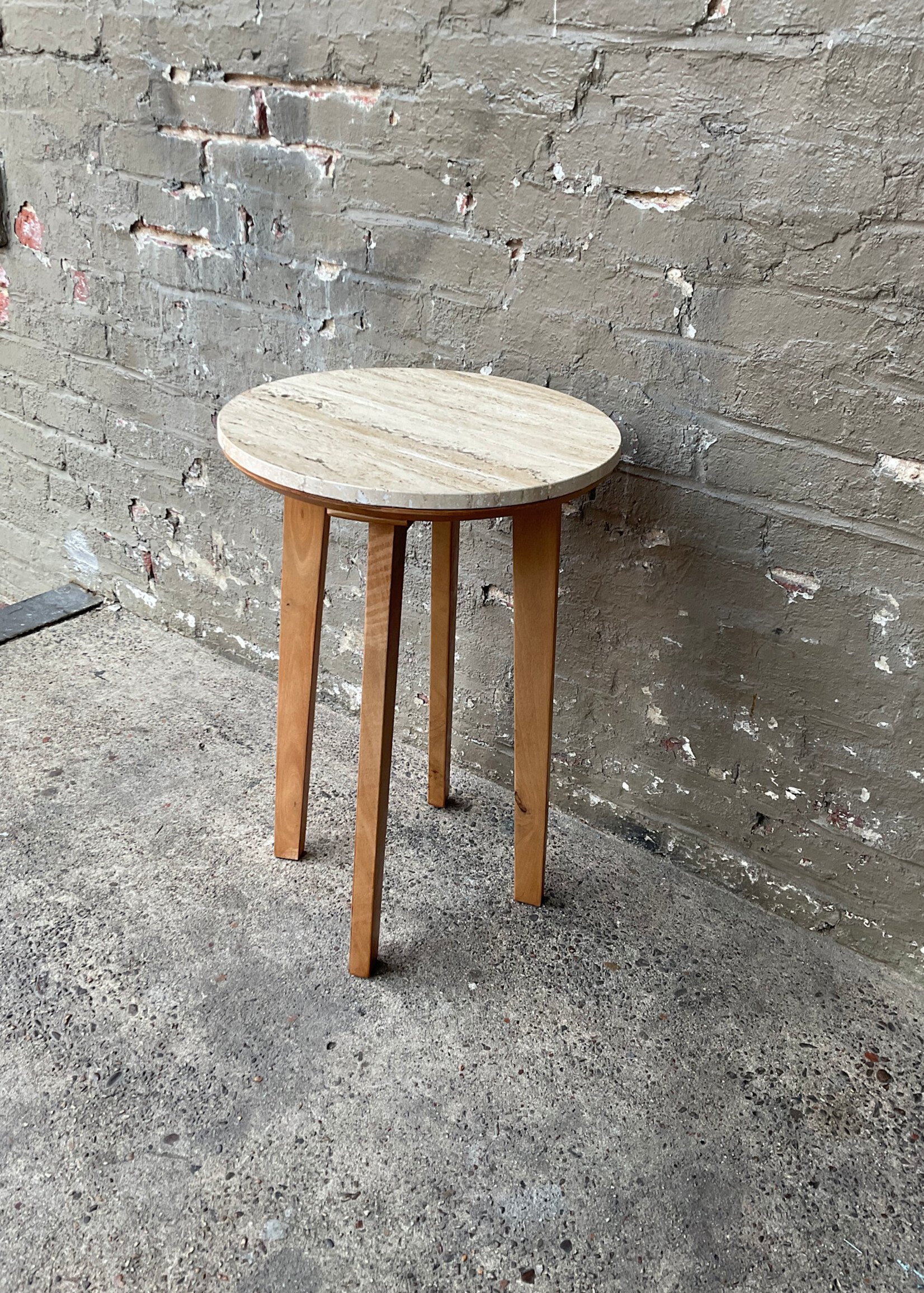 GOODWOOD Modern Travertine Top Table
