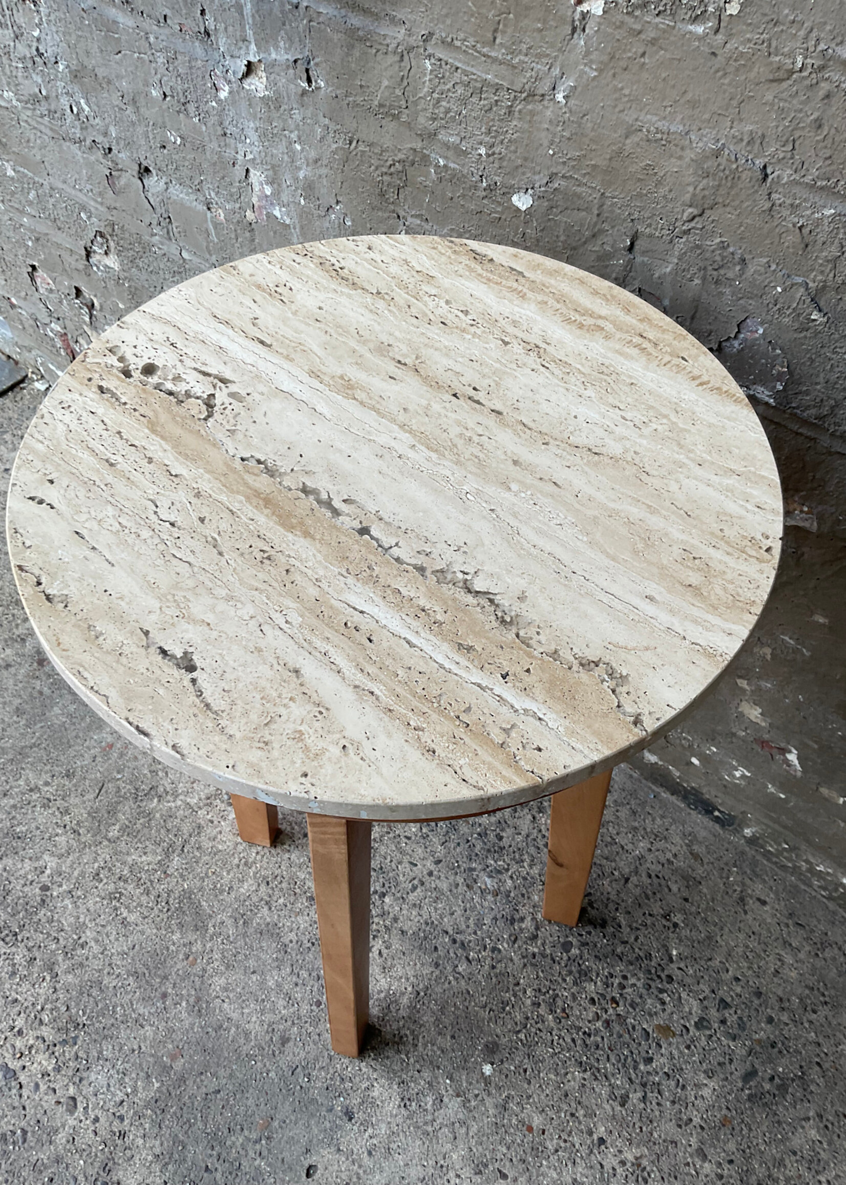 GOODWOOD Modern Travertine Top Table