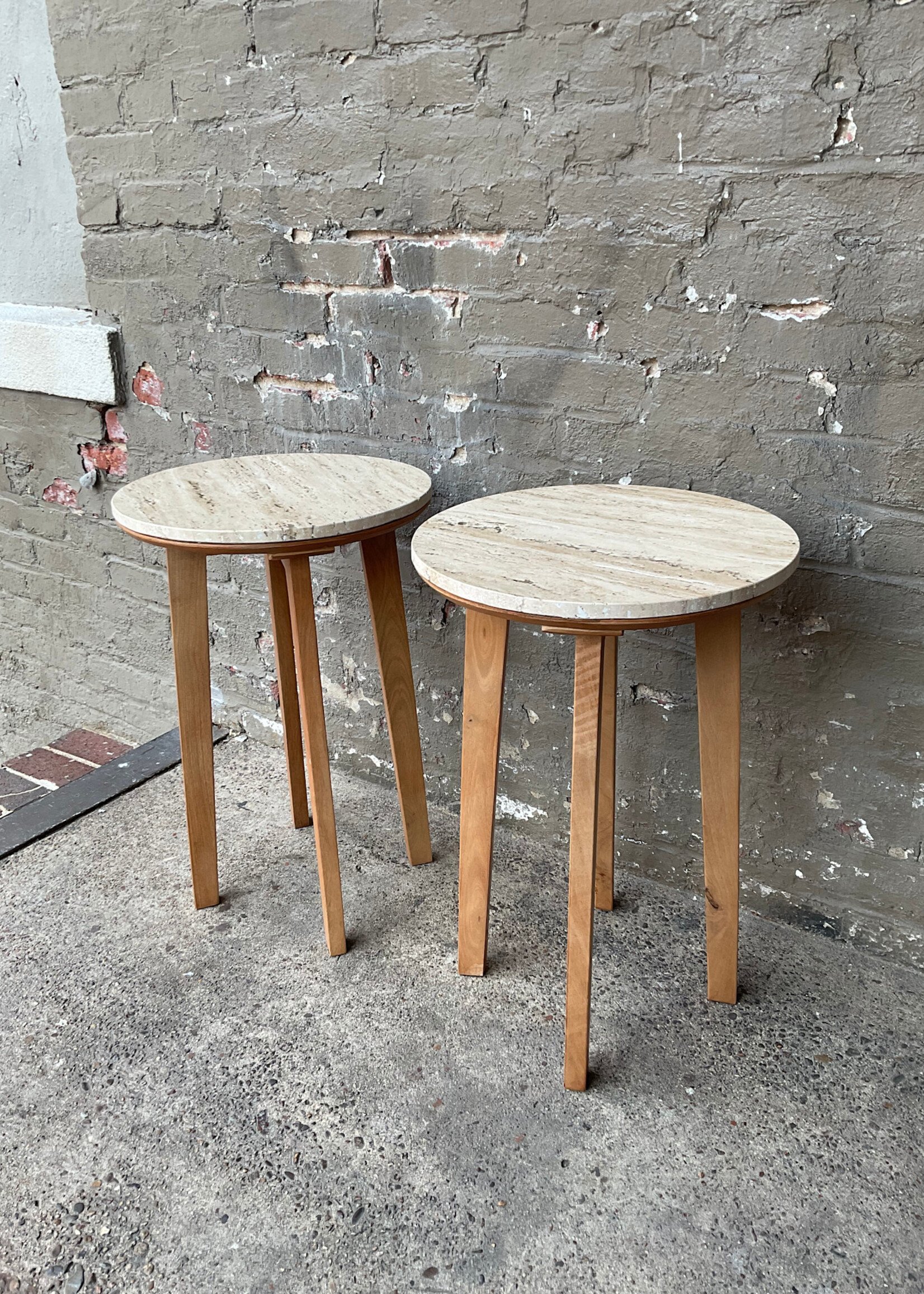 GOODWOOD Modern Travertine Top Table