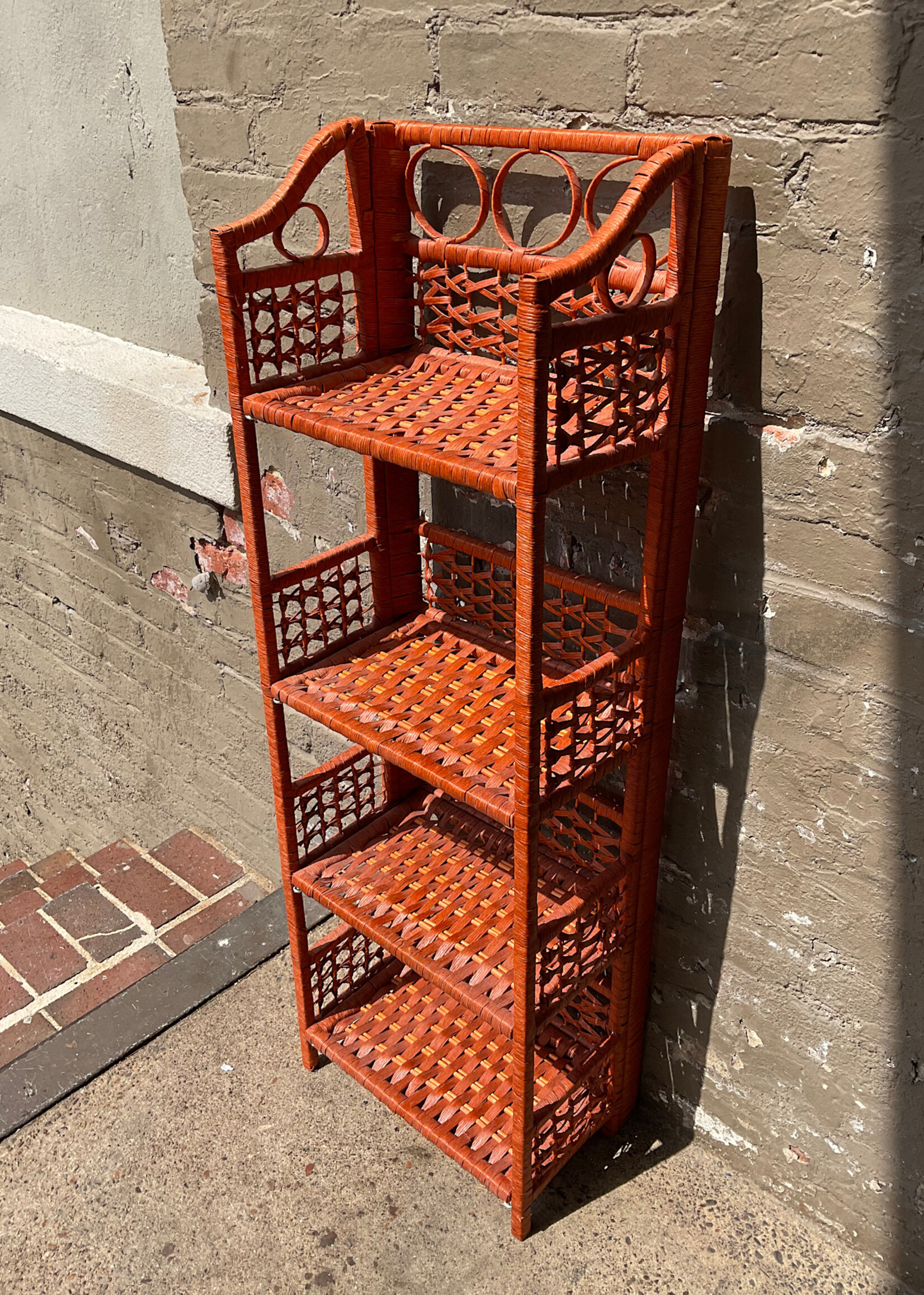 GOODWOOD Vintage Folding Wicker Shelf