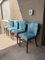 GOODWOOD Leather Hollywood Regency Style Chair