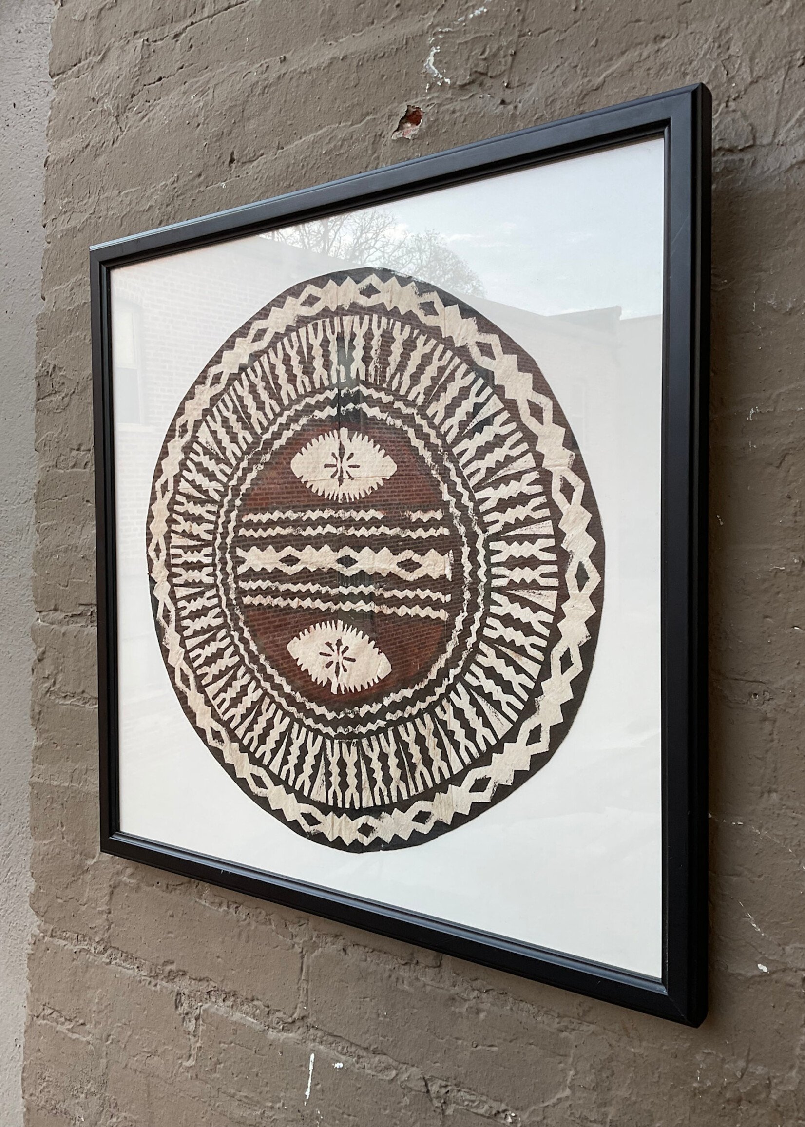 GOODWOOD Fijian Tapa Cloth, Framed