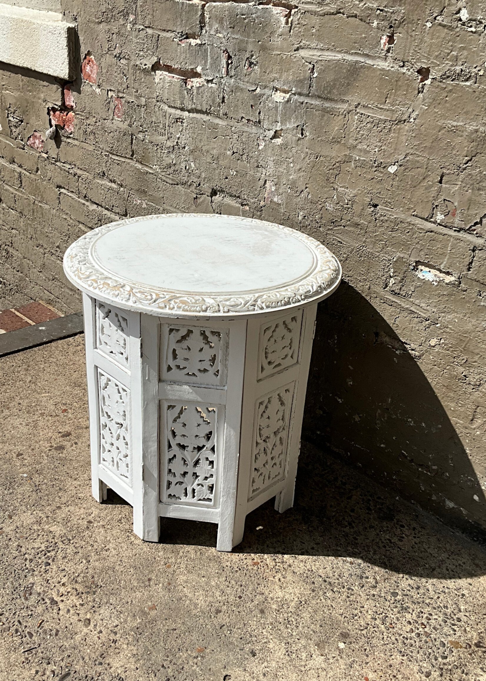 GOODWOOD Painted Teak Side Table